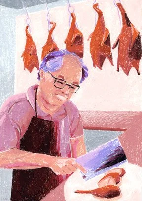 "Kitchen Clown"
Sitter Jin Hing Yuan 
By David Wilson