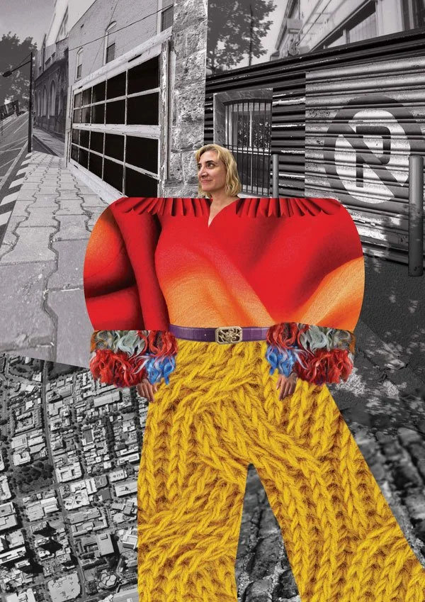 "Patchwork Streets"
Sitter Anita
By Hannah Viljoen