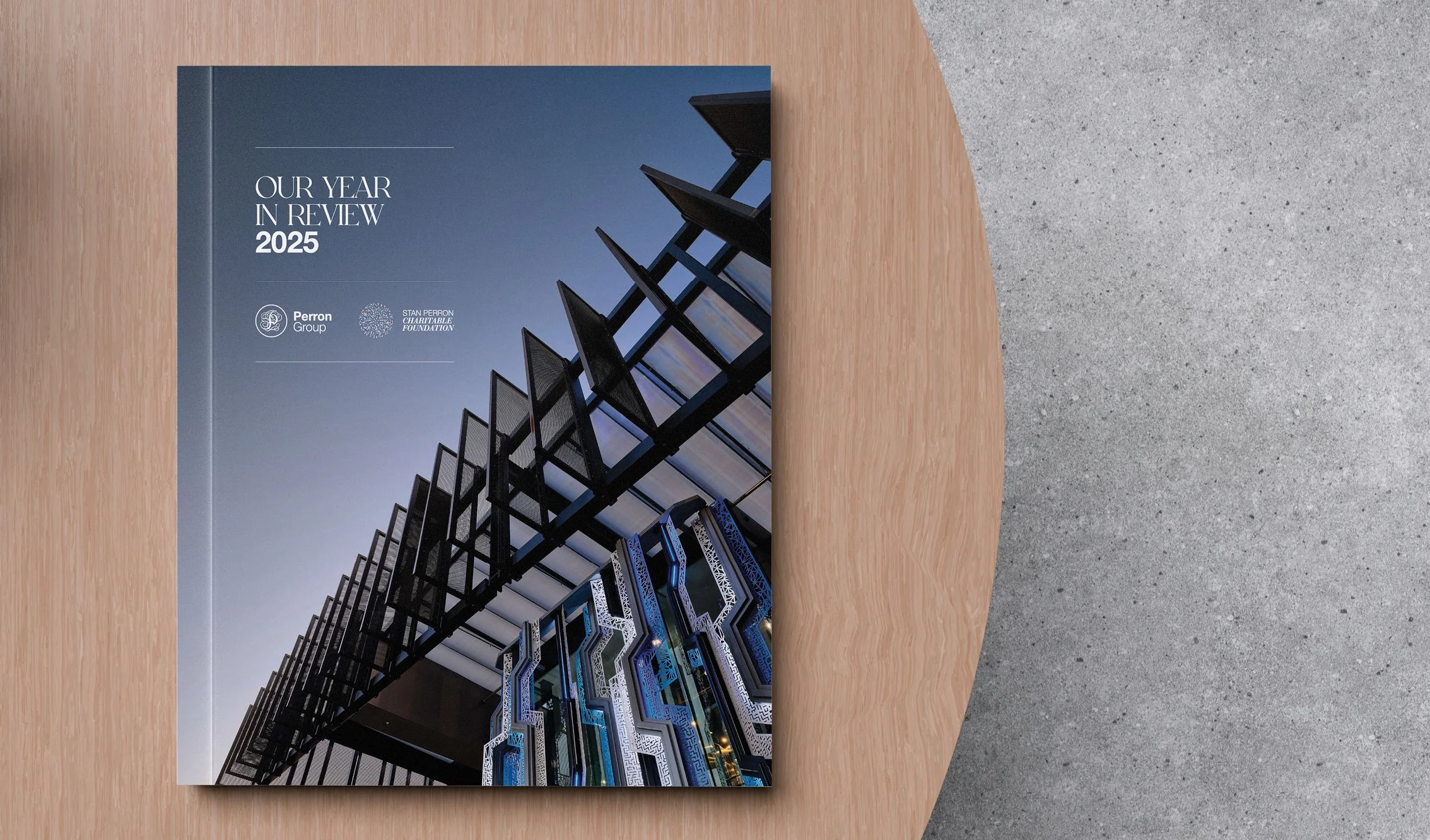 'Our Year in Review 2025' for Perron Group and Stan Perron Charitable Foundation