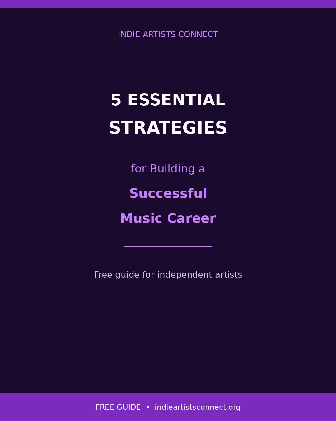 5 Essential Strategies for a Successful Music Career
