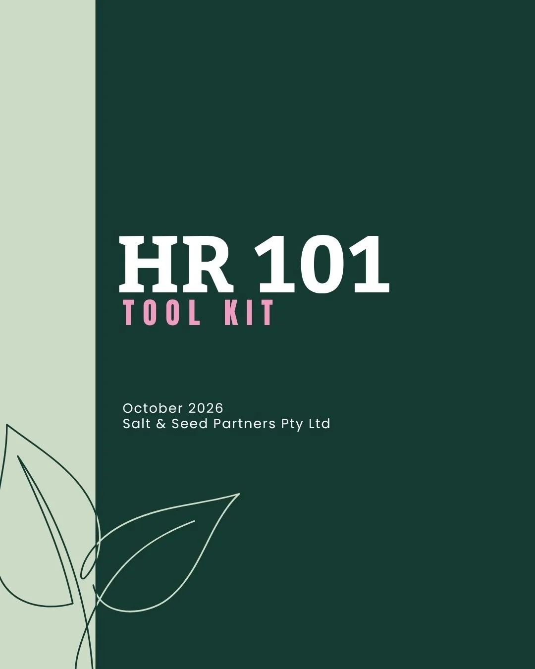 HR 101 Toolkit
