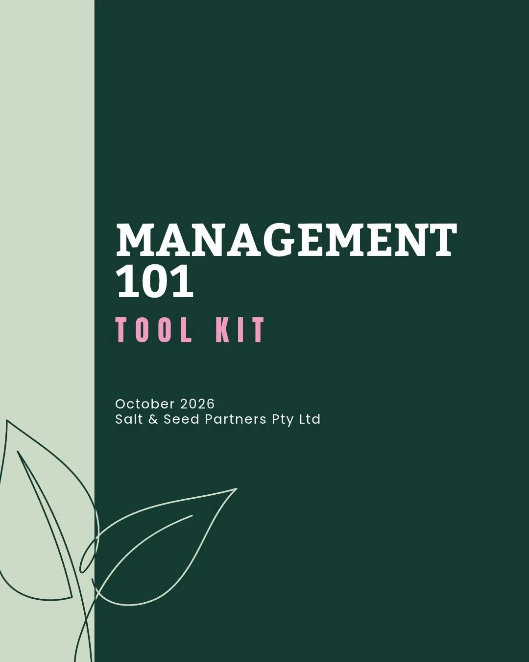 Management 101