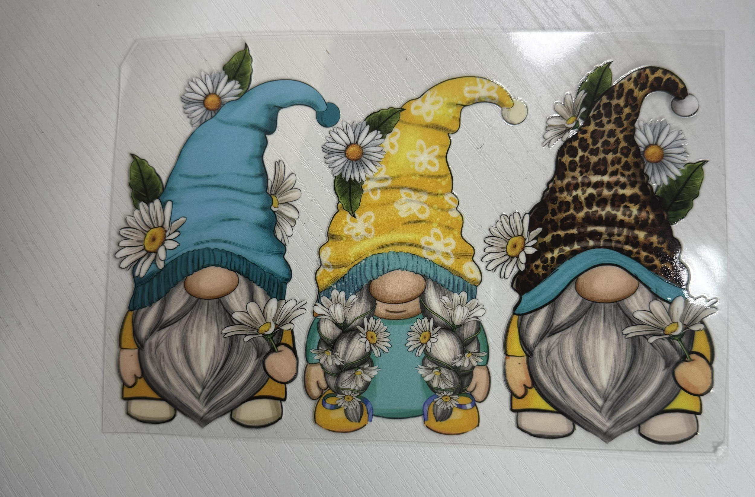 Gnome Yellow Cheetah Daisies