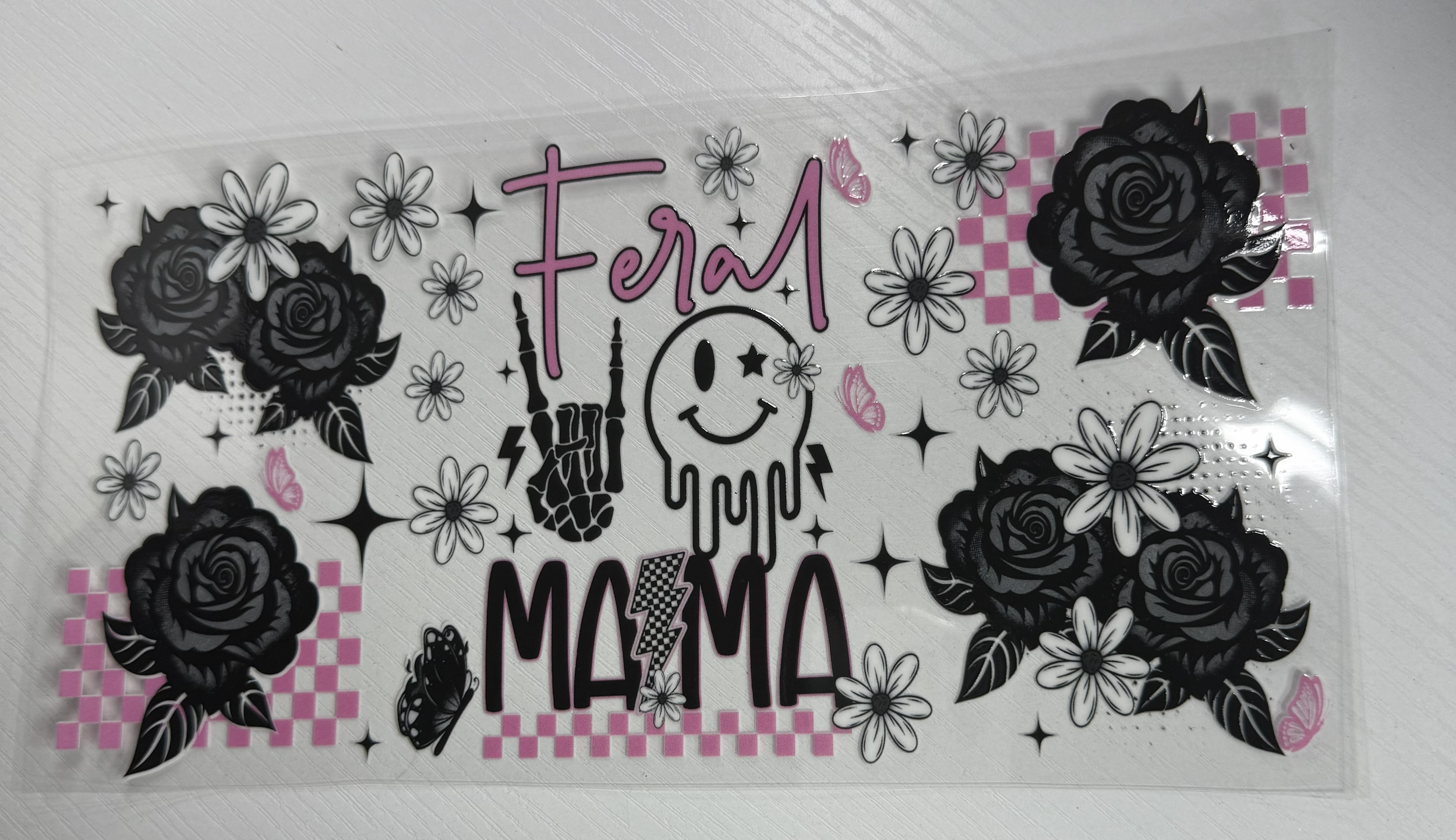 Feral Mama Smiley Drip Floral