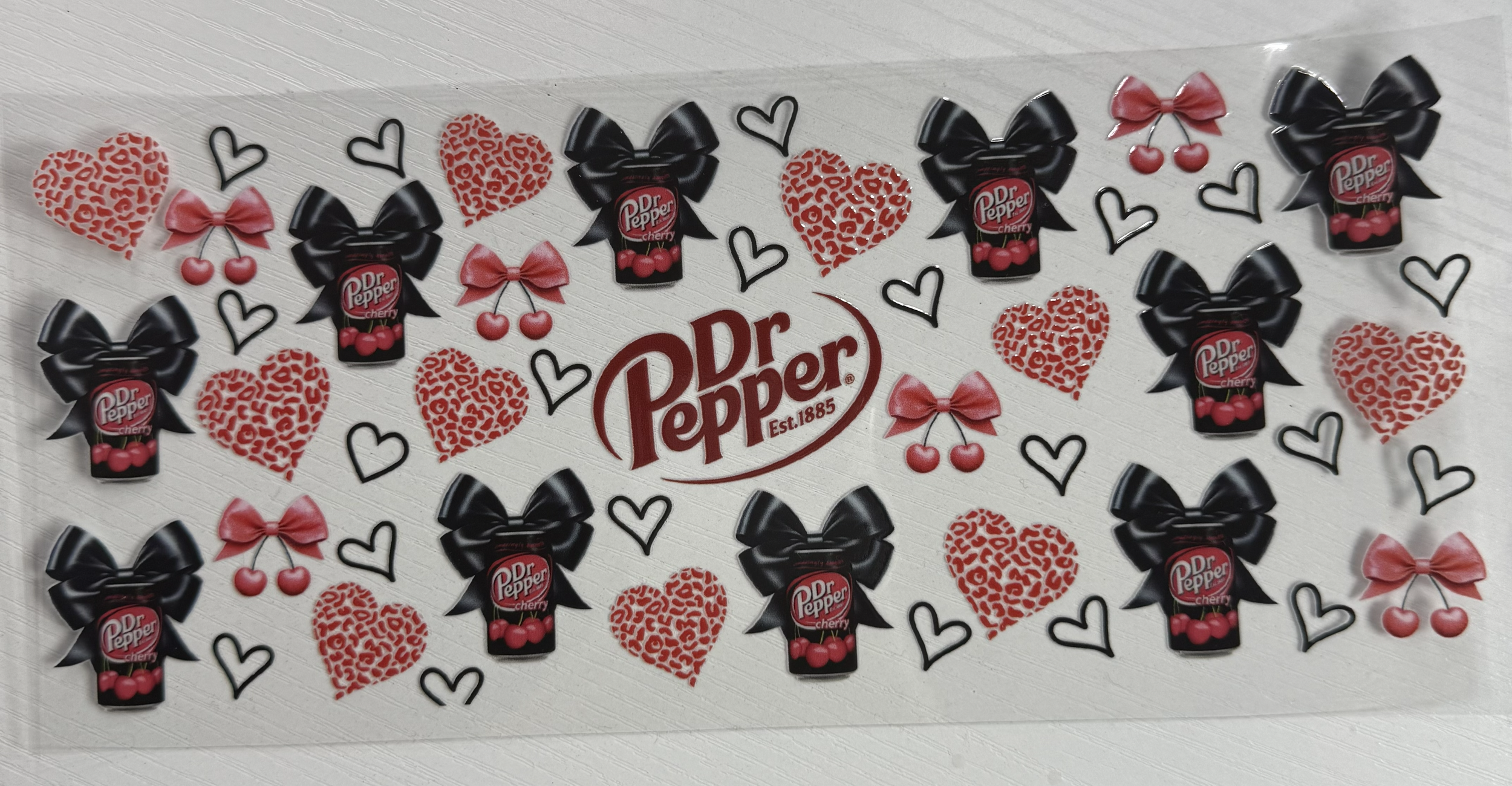 Leopard Hearts Cherry Dr. Pepper