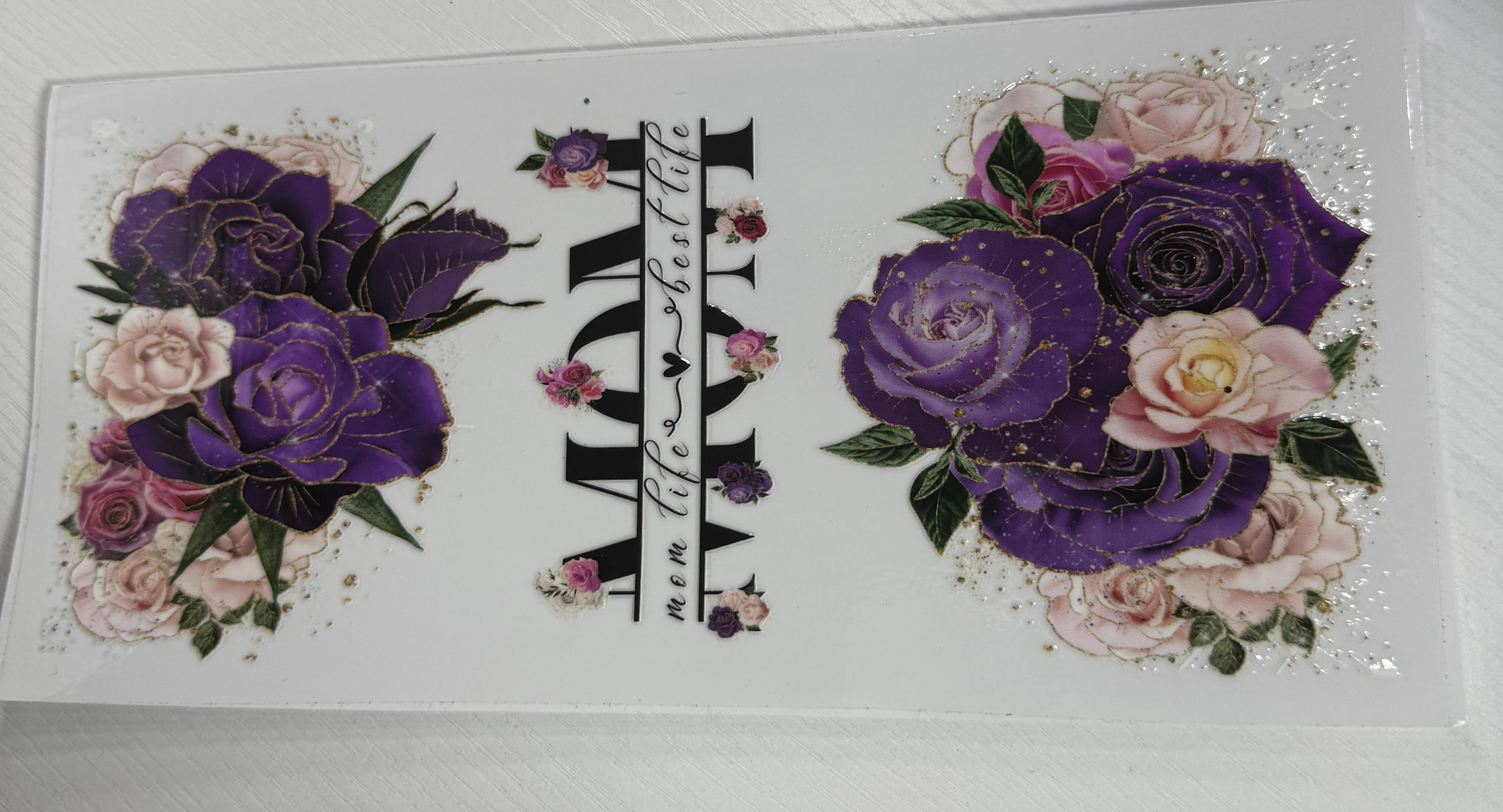 Mom Life Best Life Purple Floral 03