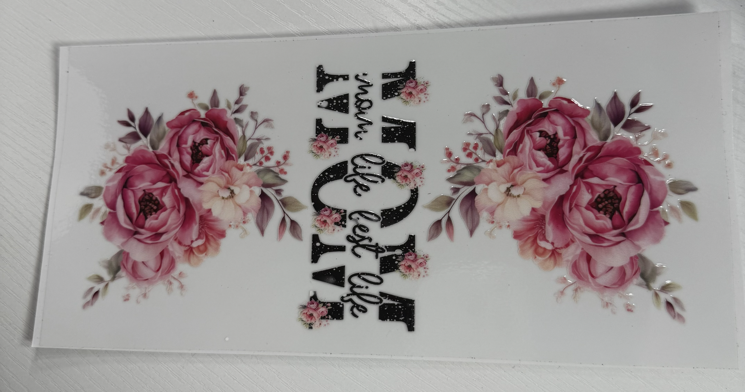 Mom Life Best Life Pink Floral 02