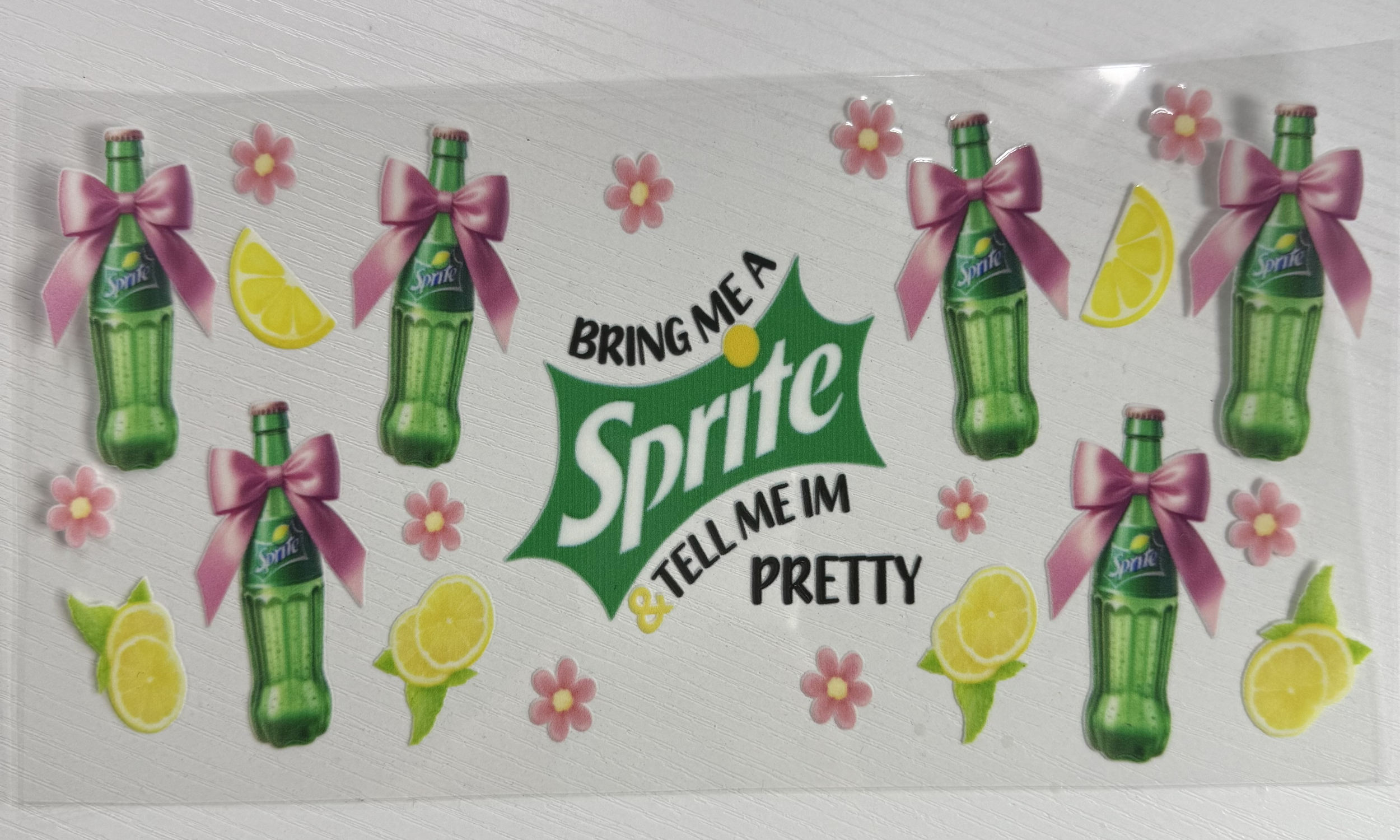 Pink Coquettes Sprite Bottle