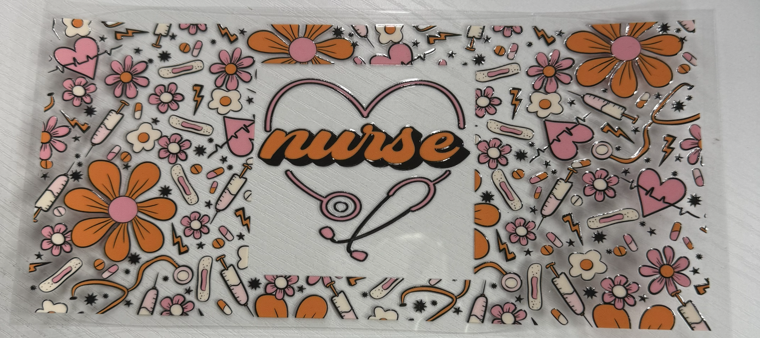 Nurse Orange Floral