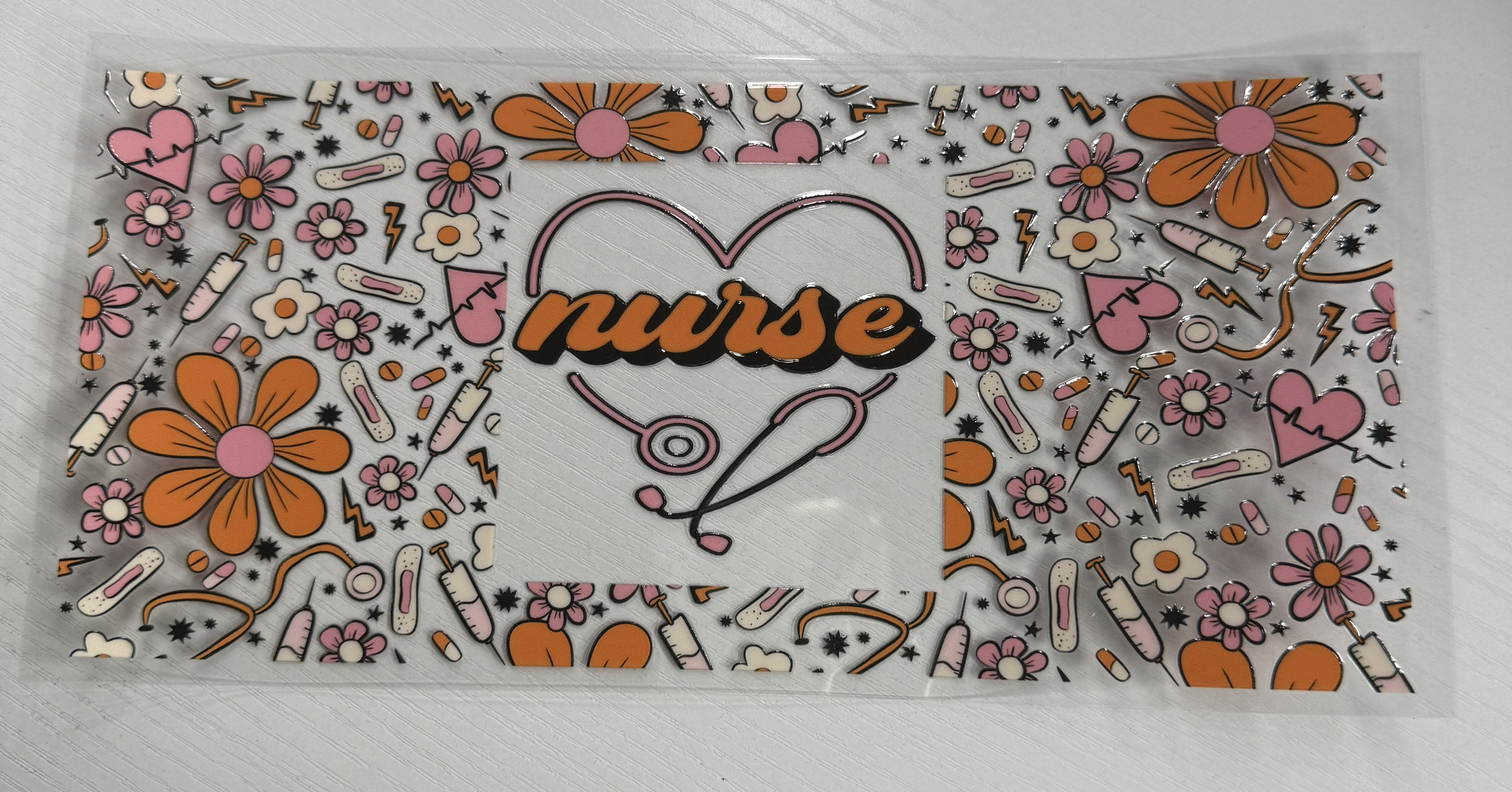 Nurse Orange Floral