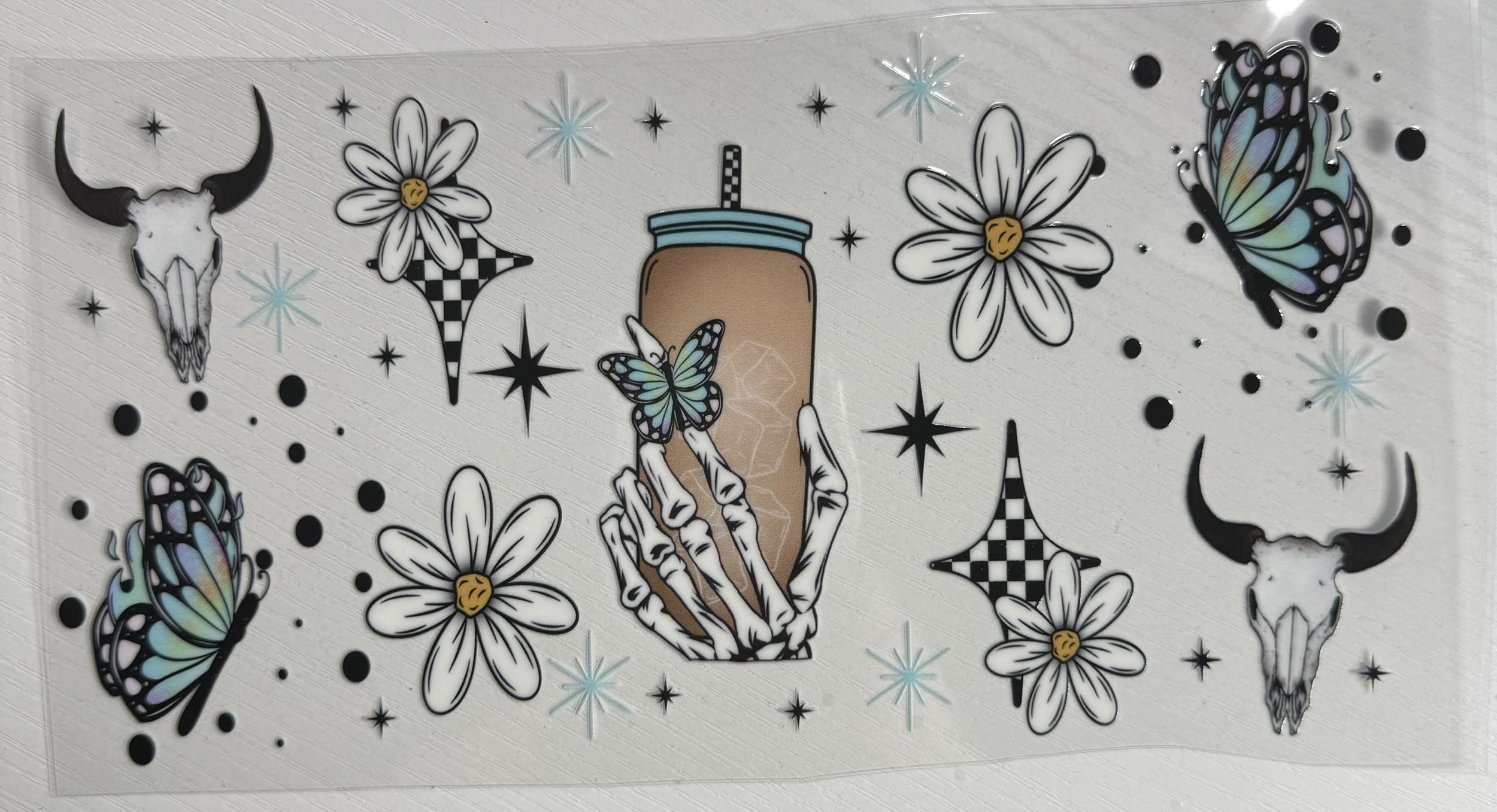 Coffee Butterfly Floral