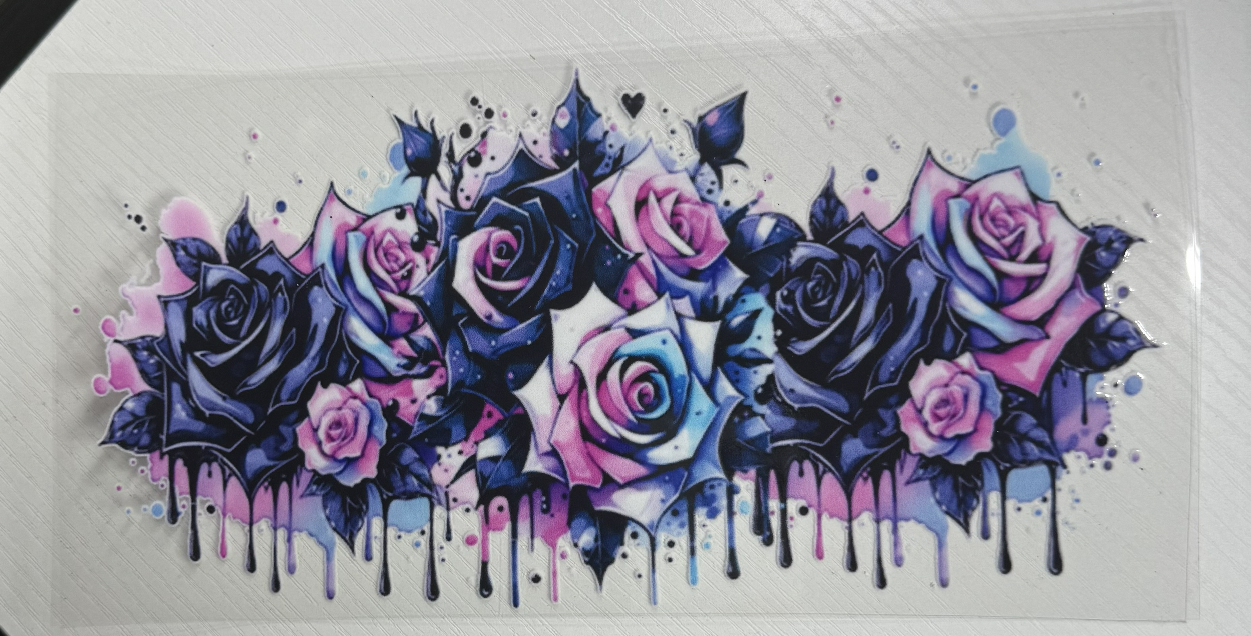 Colorful Drip Roses