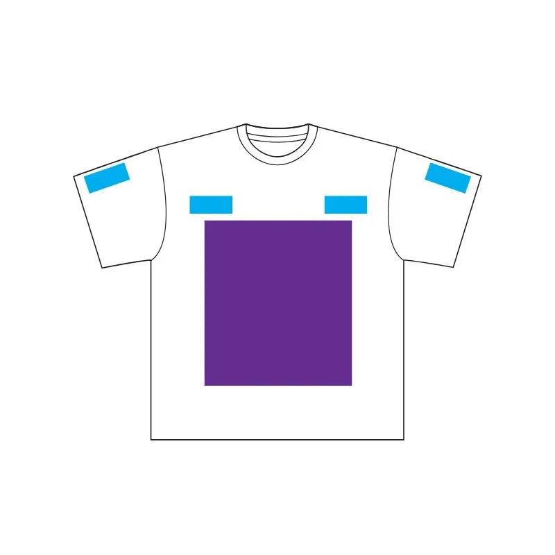 プリント加工範囲　Tシャツ前