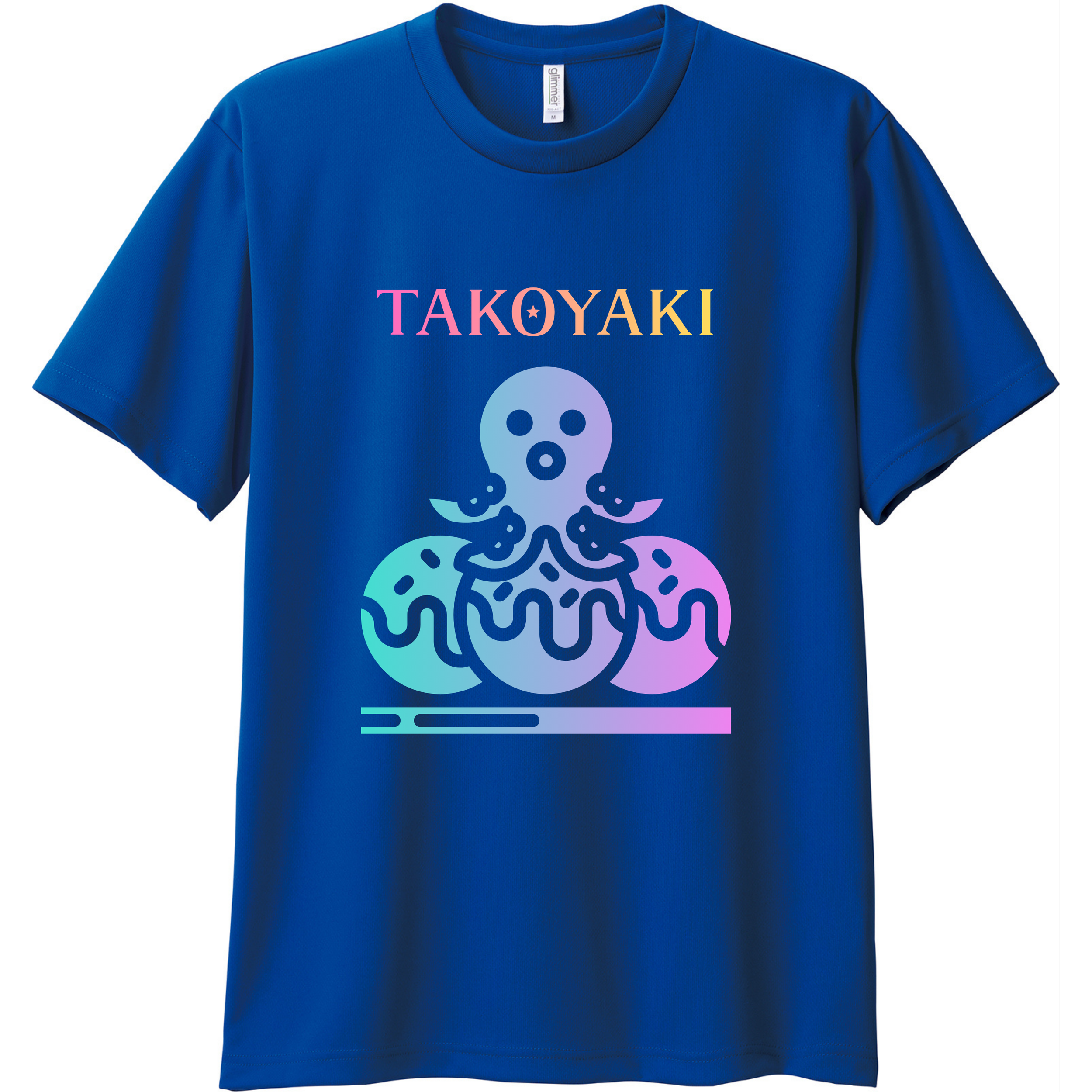 屋台クルーデザインTシャツ/ドライ素材 半袖Tシャツ