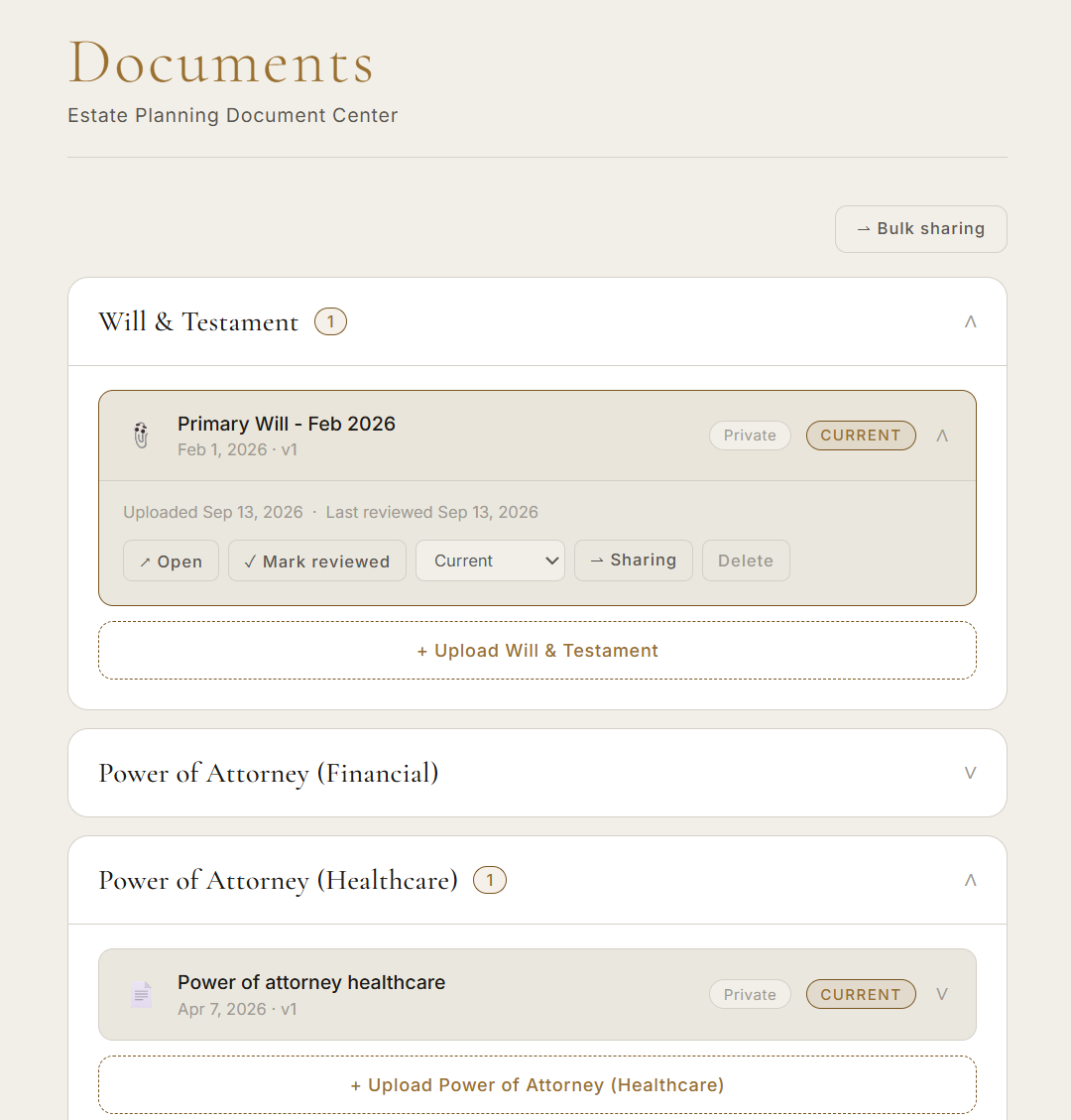 Estate Documents