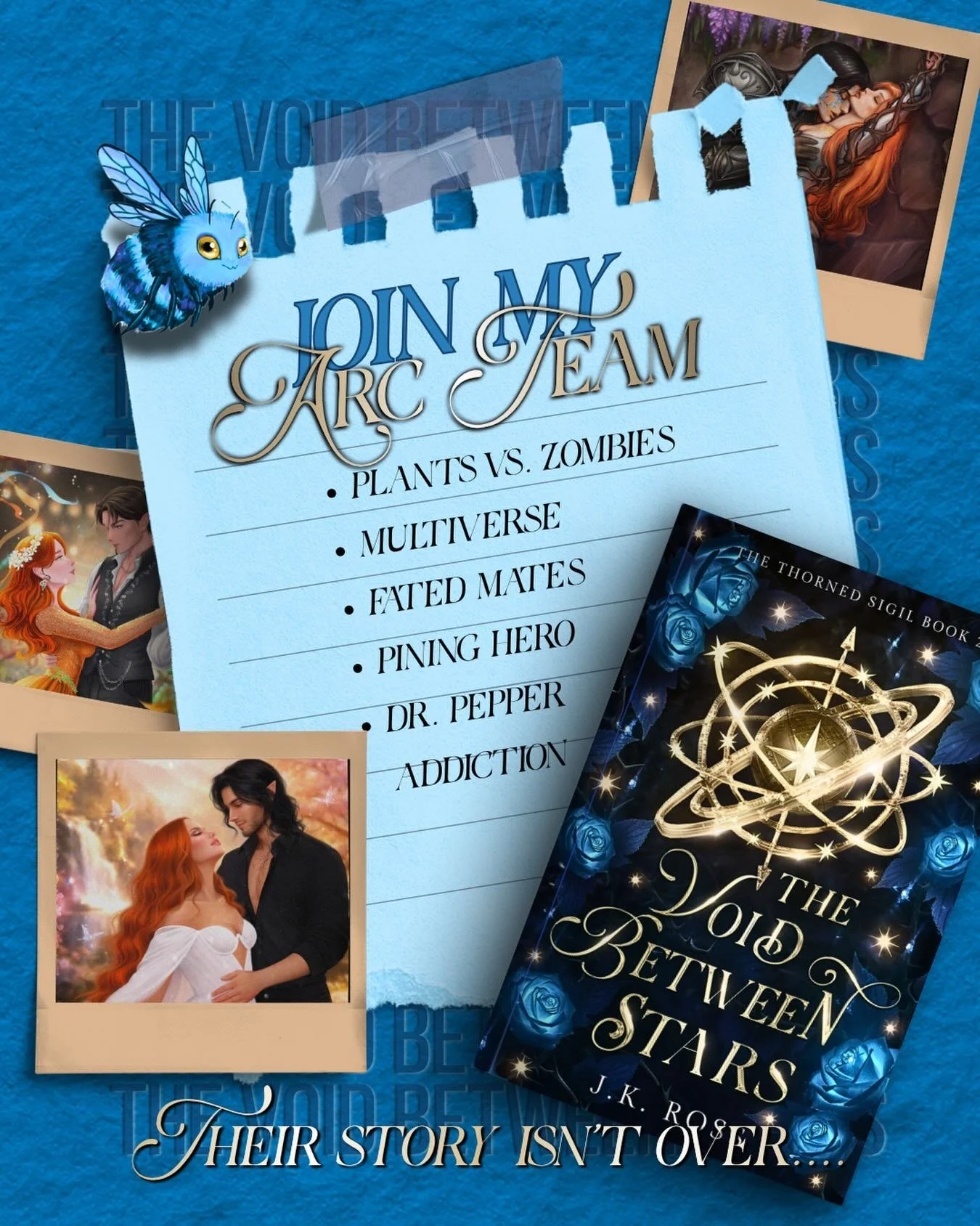 ARC APPS ARE OPEN ✨

If you want early access to The Void Between Stars, this is your moment 👀

I&rsquo;m building my ARC team and I would love to have you along for the final chapter of this story. These will be going out on or around May 8th, and 