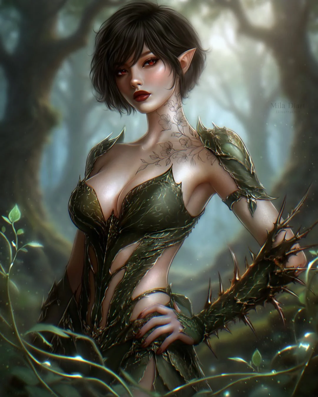 This is my first time to ever reveal Sarnyx, and boy was she worth the wait!! Omg, so beautiful and deadly. As Kaelren&rsquo;s second in command she will not hesitate to end you.

@mila_diart you are beyond amazing. This piece is pure perfection. My 