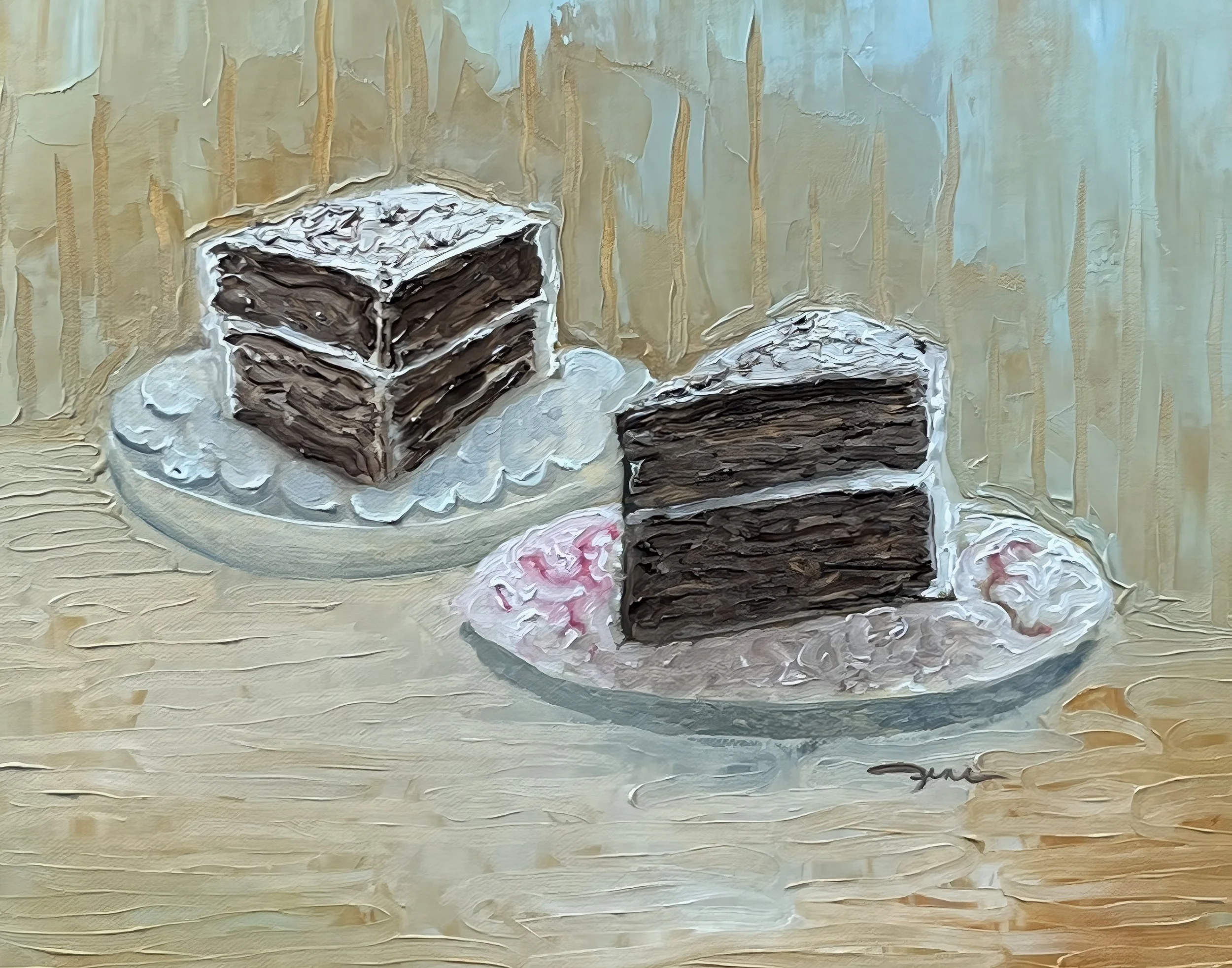 Cakes  Oil Canvas  11” x 14”  private collection