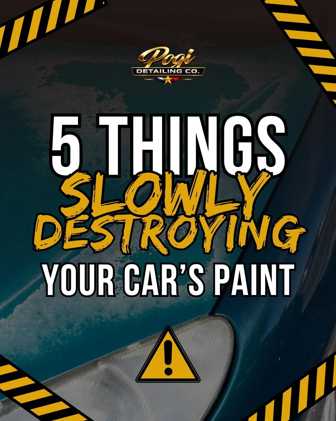 🚨 Your car's paint could be taking damage every single day without you realizing it.

From bird droppings and tree sap to automatic car washes and old wash sponges, these common habits slowly wear down your vehicle's finish and leave behind permanen