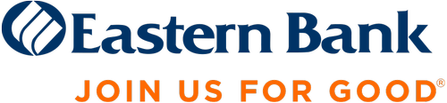 Eastern Bank logo with text 'JOIN US FOR GOOD'