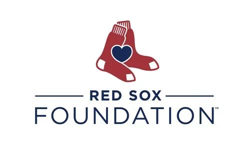 Logo of the Red Sox Foundation with a pair of baseball socks, a heart, and the text 'Red Sox Foundation'.