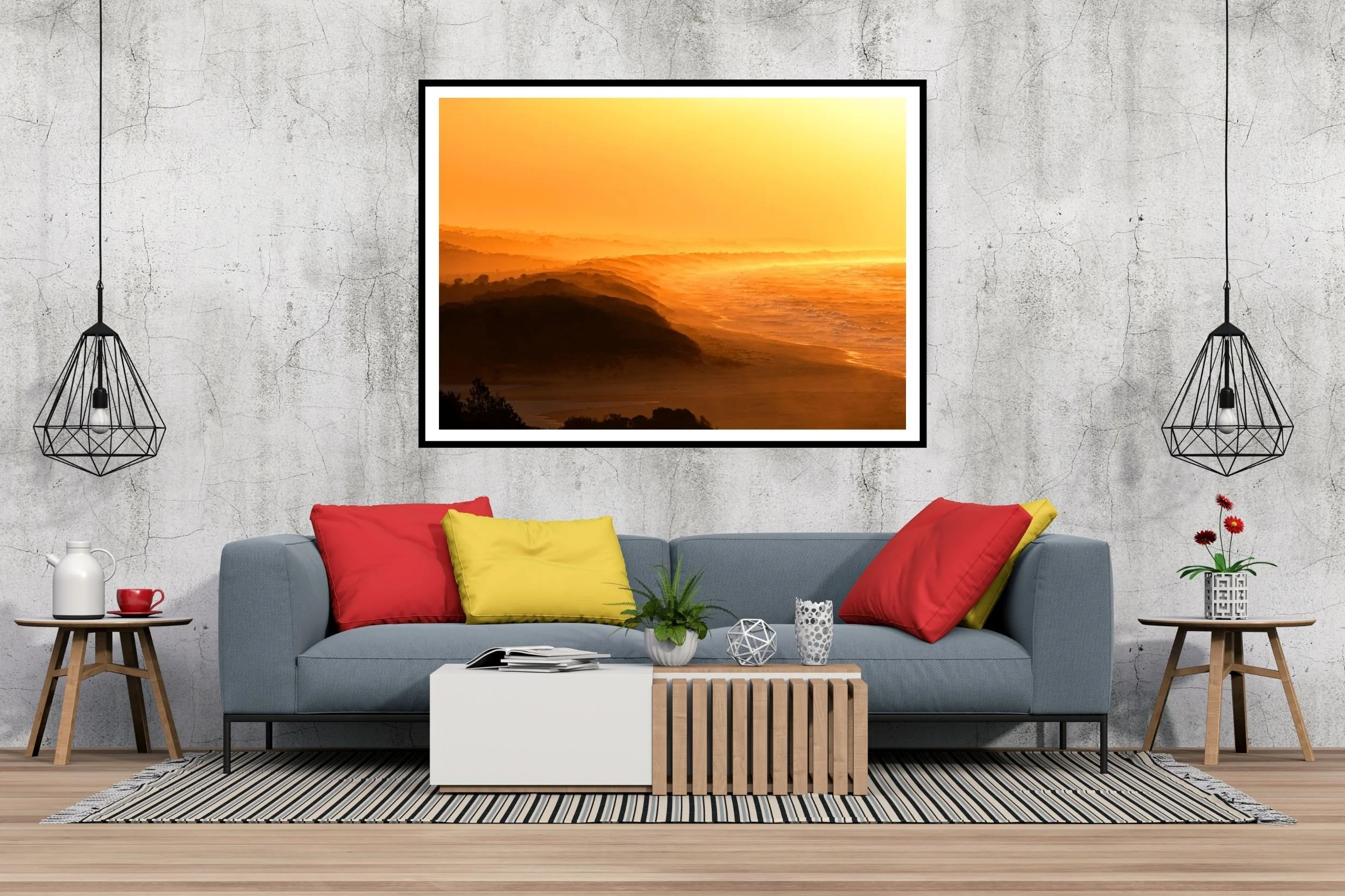 A beautiful golden hour sunrise scene at Lakes Tyers of a section of the ninety mile beach in Victoria Australia.