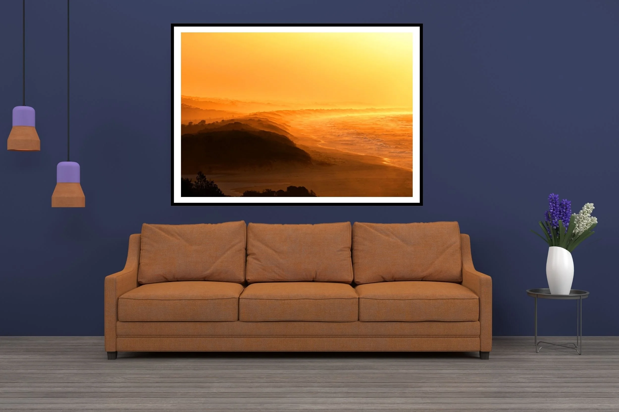 A beautiful golden hour sunrise scene at Lakes Tyers of a section of the ninety mile beach in Victoria Australia.