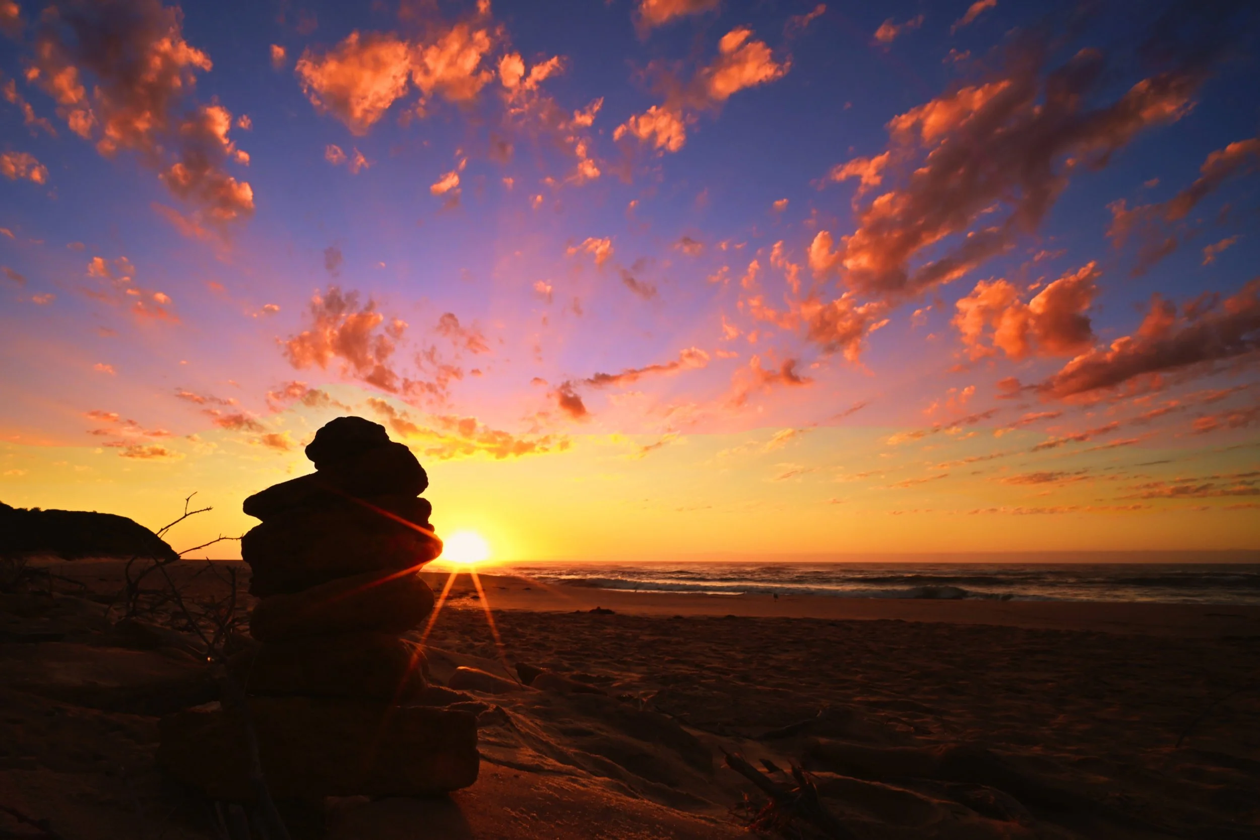 Sunrise at Red Bluff Beach