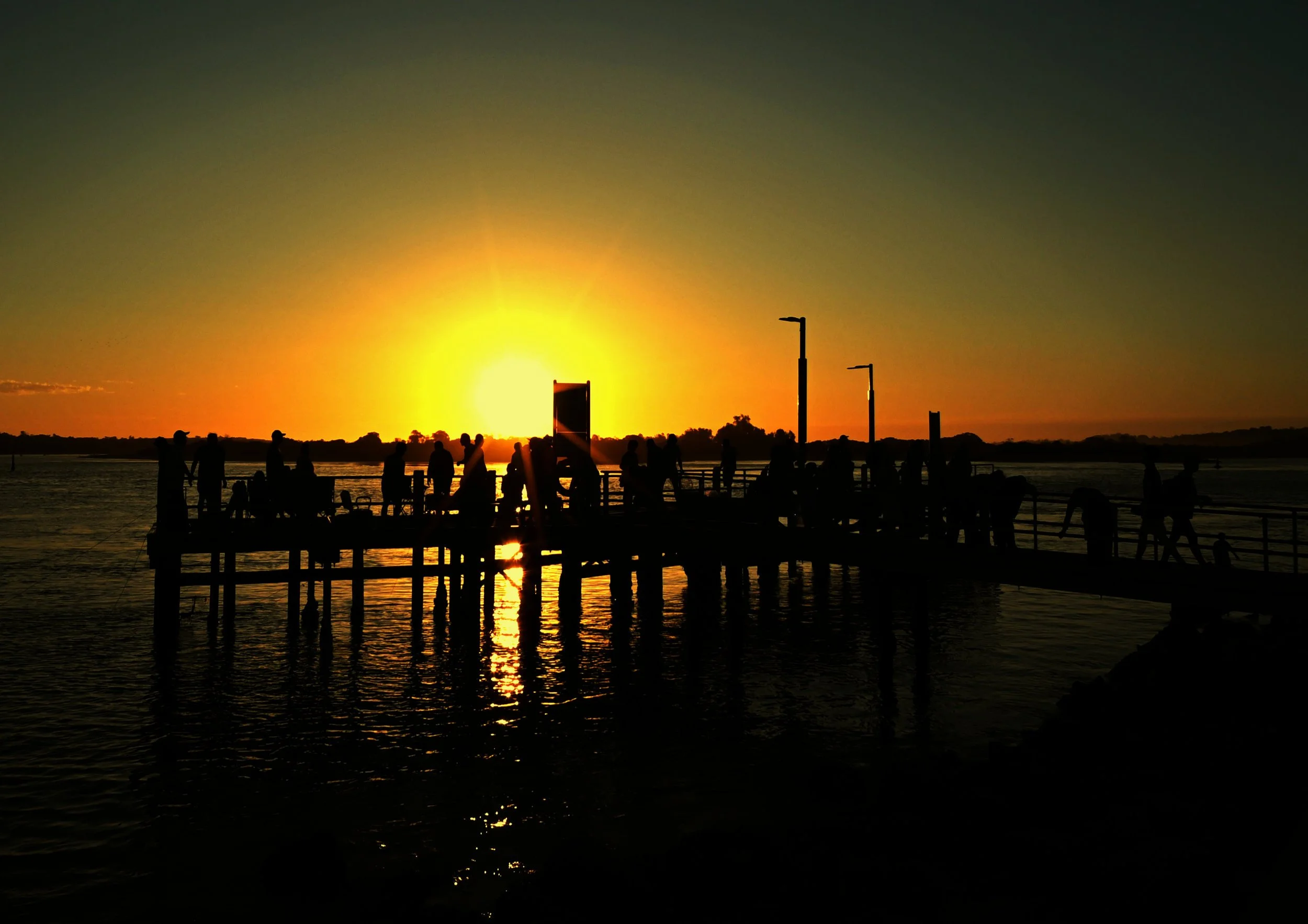 Sunset at Reeve Landing
