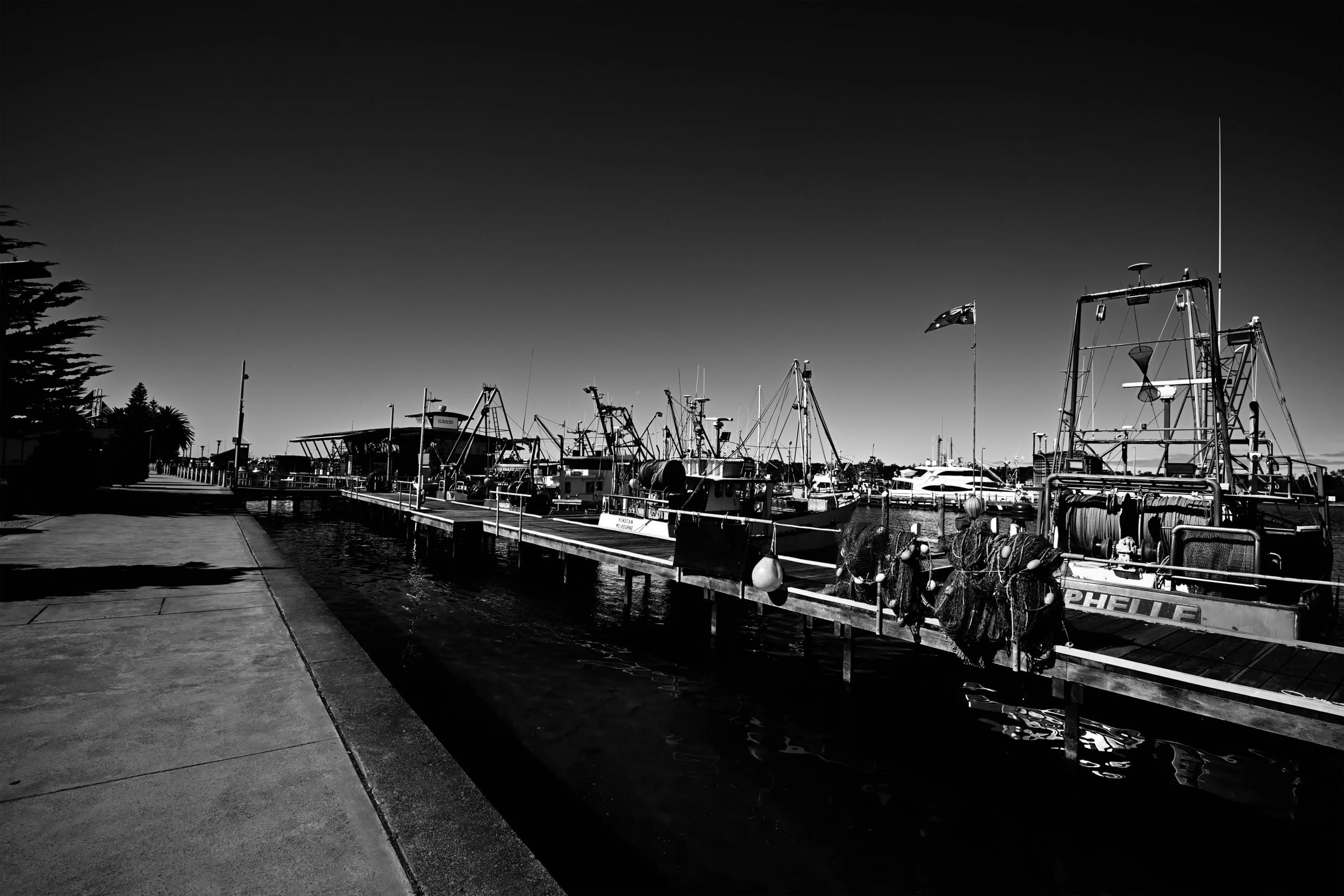 Walkway By The Docks