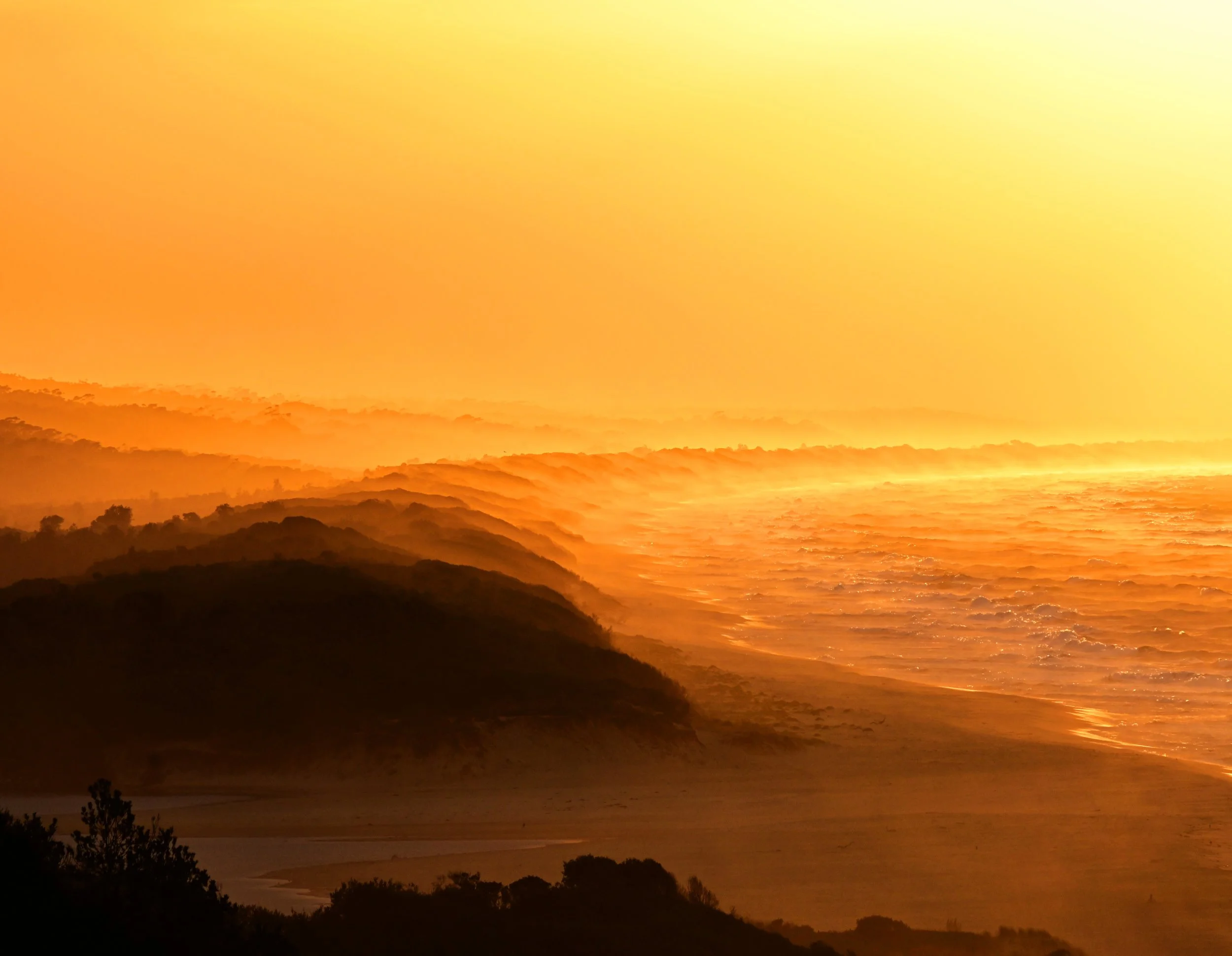Golden Hour at Lake Tyers Beach