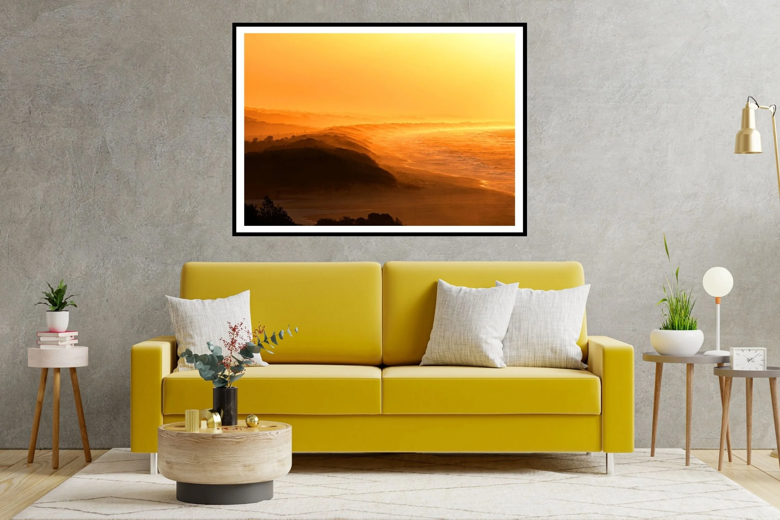 A beautiful golden hour sunrise scene at Lakes Tyers of a section of the ninety mile beach in Victoria Australia.
