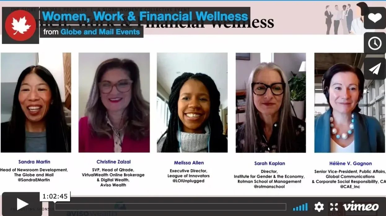 The Globe and Mail: Women, Work &amp; Financial Wellness