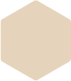 Blank beige hexagon shape on a white background.