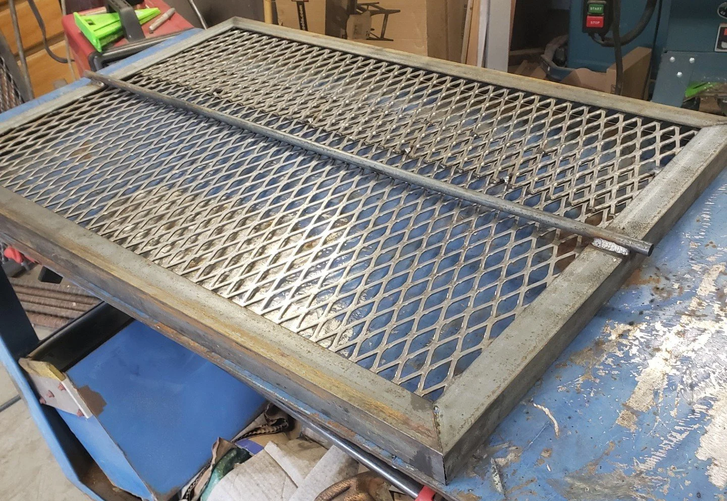 Custom fabricated carbon steel grate by A&J Custom Metals in Graham WA