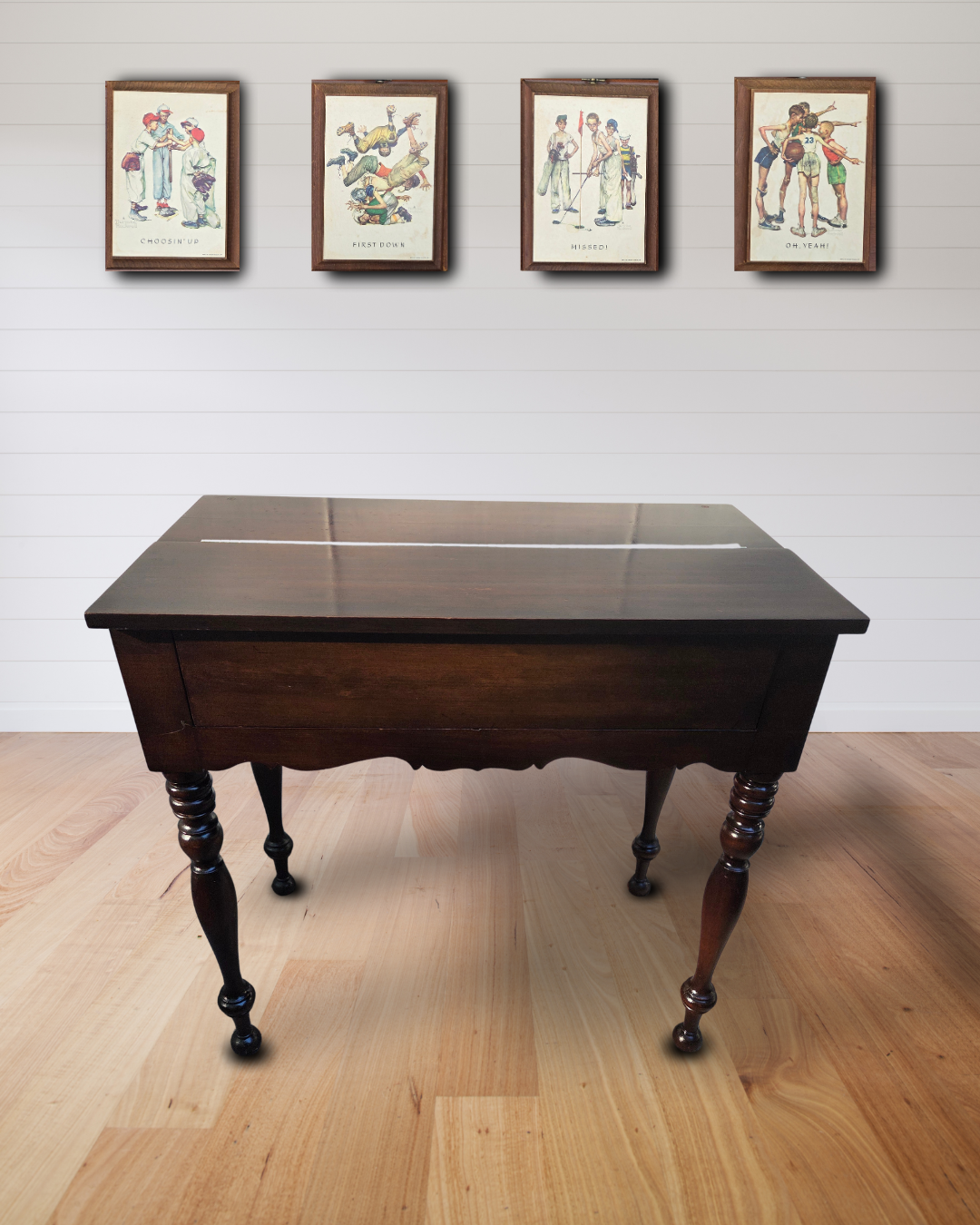 Antique spinet desk