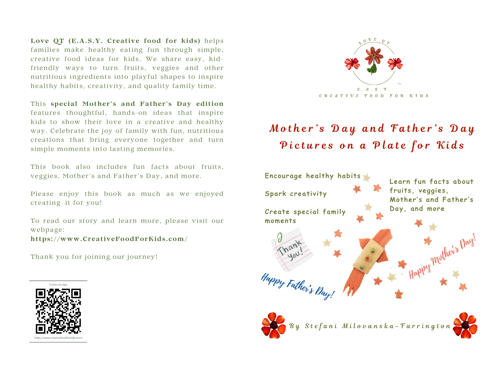 Book - Mother’s Day and Father’s Day Pictures on a Plate for Kids