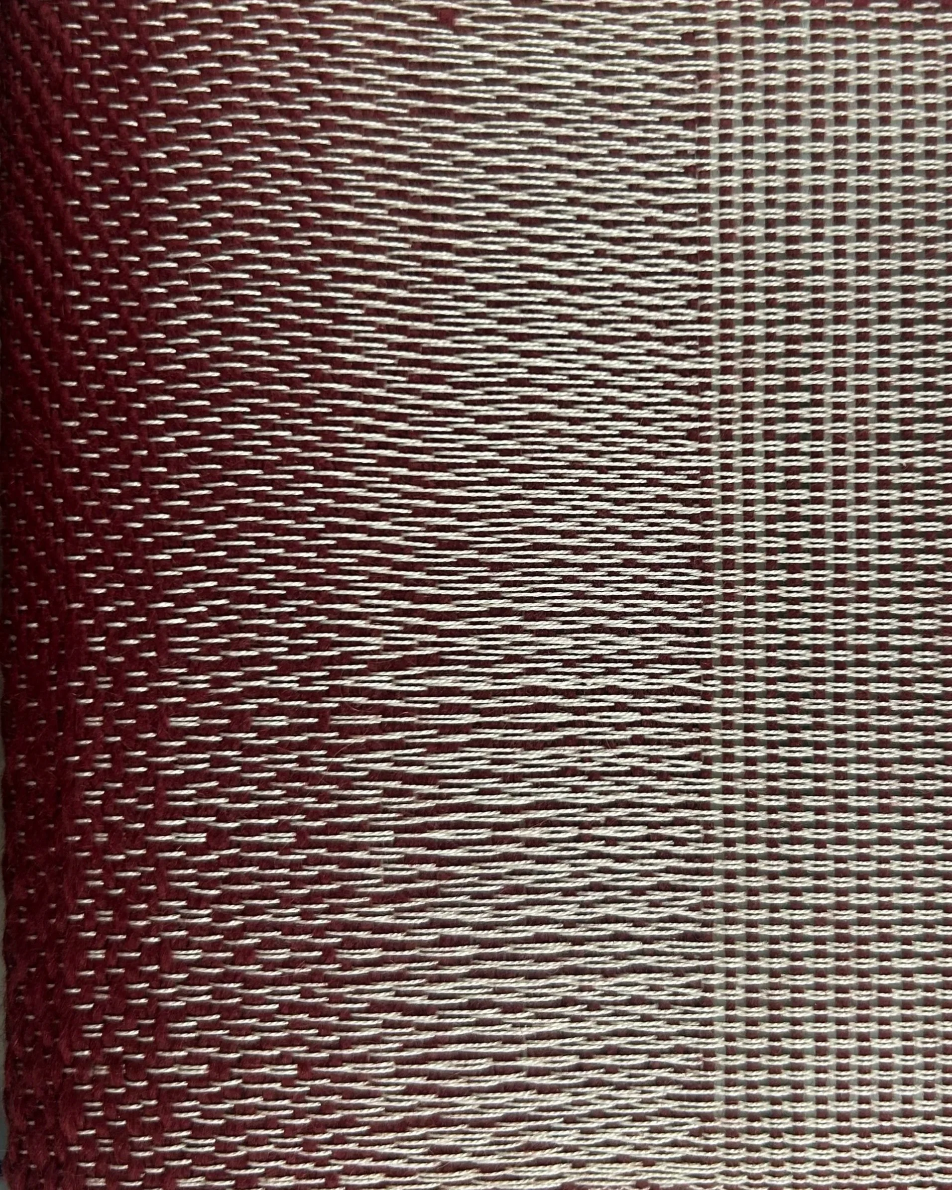 A Gradient Straight Draw Woven Sample | Table Loom