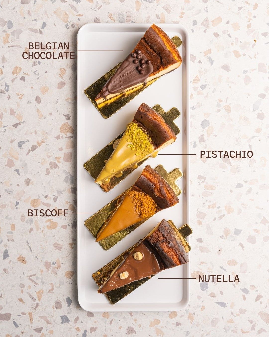 Say hello to our freshly baked cheesecakes in 4 signature flavours. Which flavour are you choosing? 😋