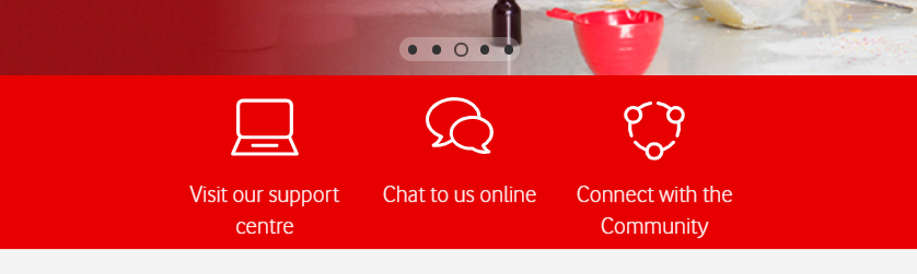 Navigation bar 2/2: Support