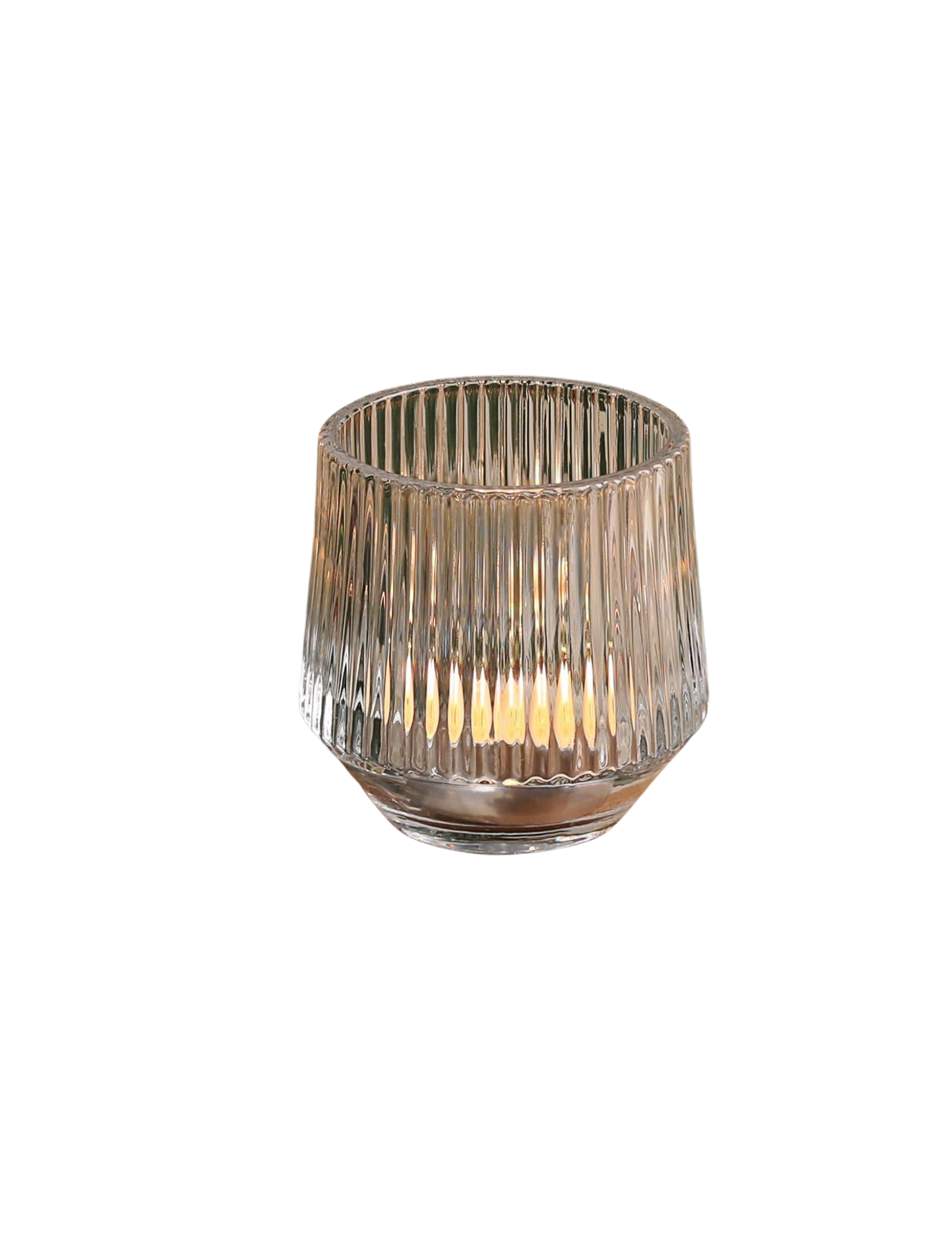 Ribbed Clear Votive Candle Holder Qt. 60 total $5 per group of 6 