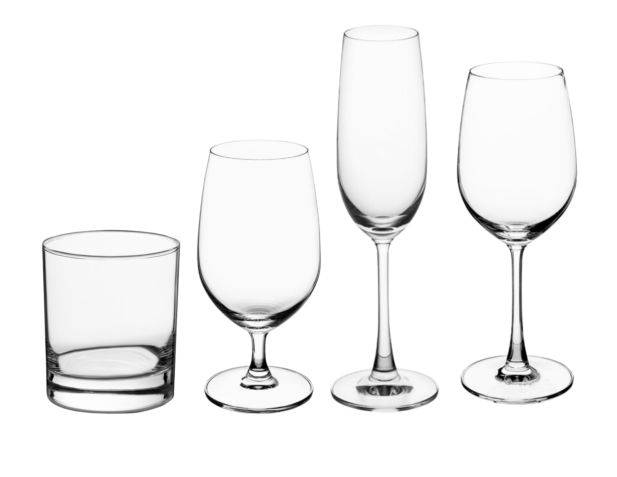 Classic Glassware Collection $1.00 per piece 