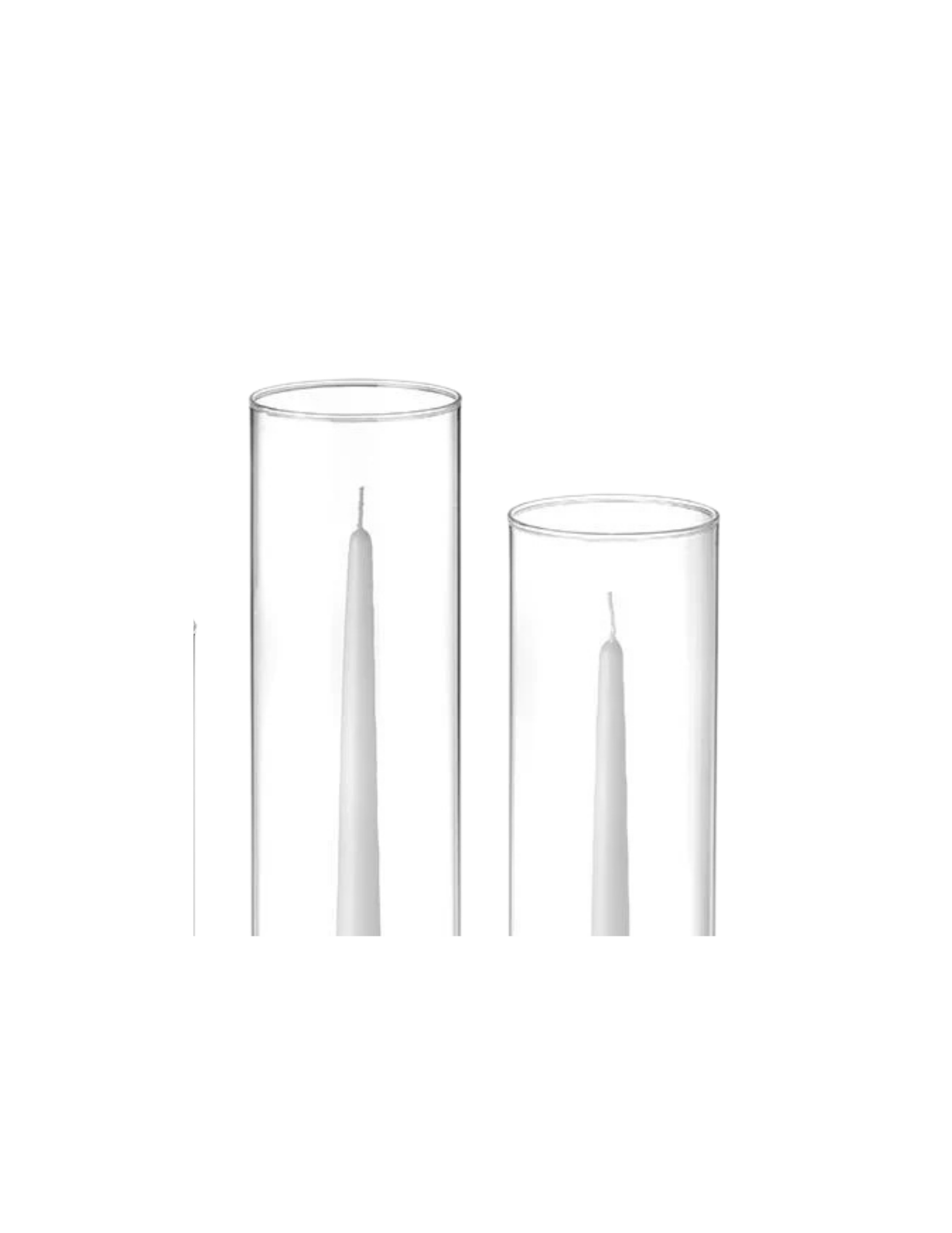 Smooth Glass Chimney $3 per chimney or $5 with candle holder and taper candle