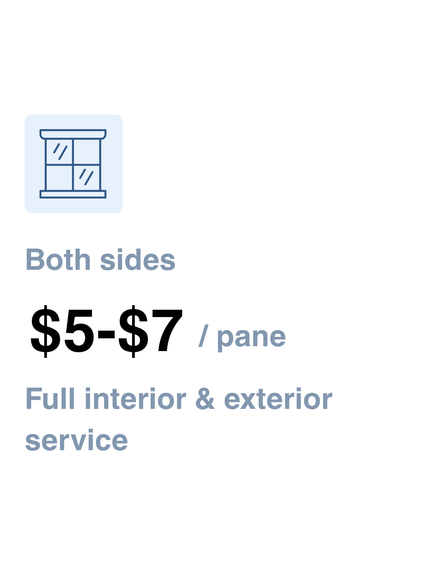 Commercial window cleaning both sides interior and exterior icon