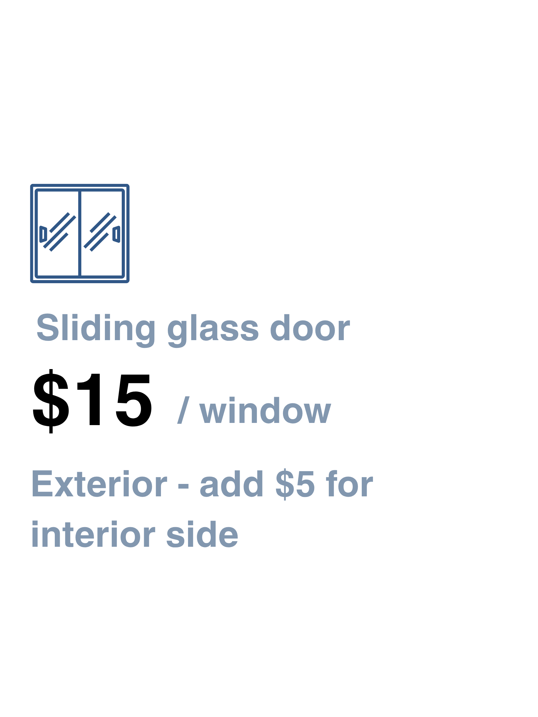 Sliding glass door cleaning service icon