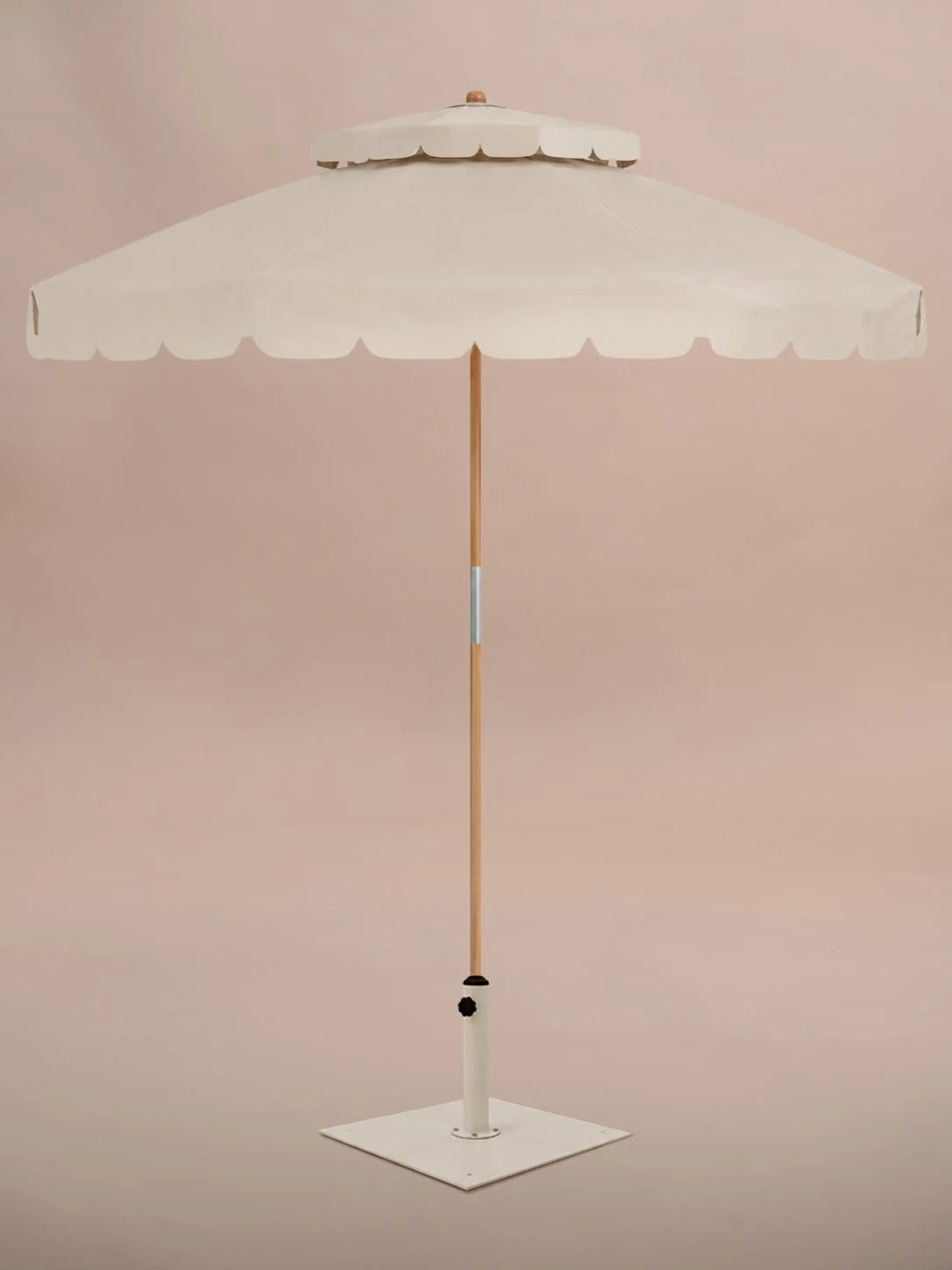 Solana Umbrella | Beige & White Trim