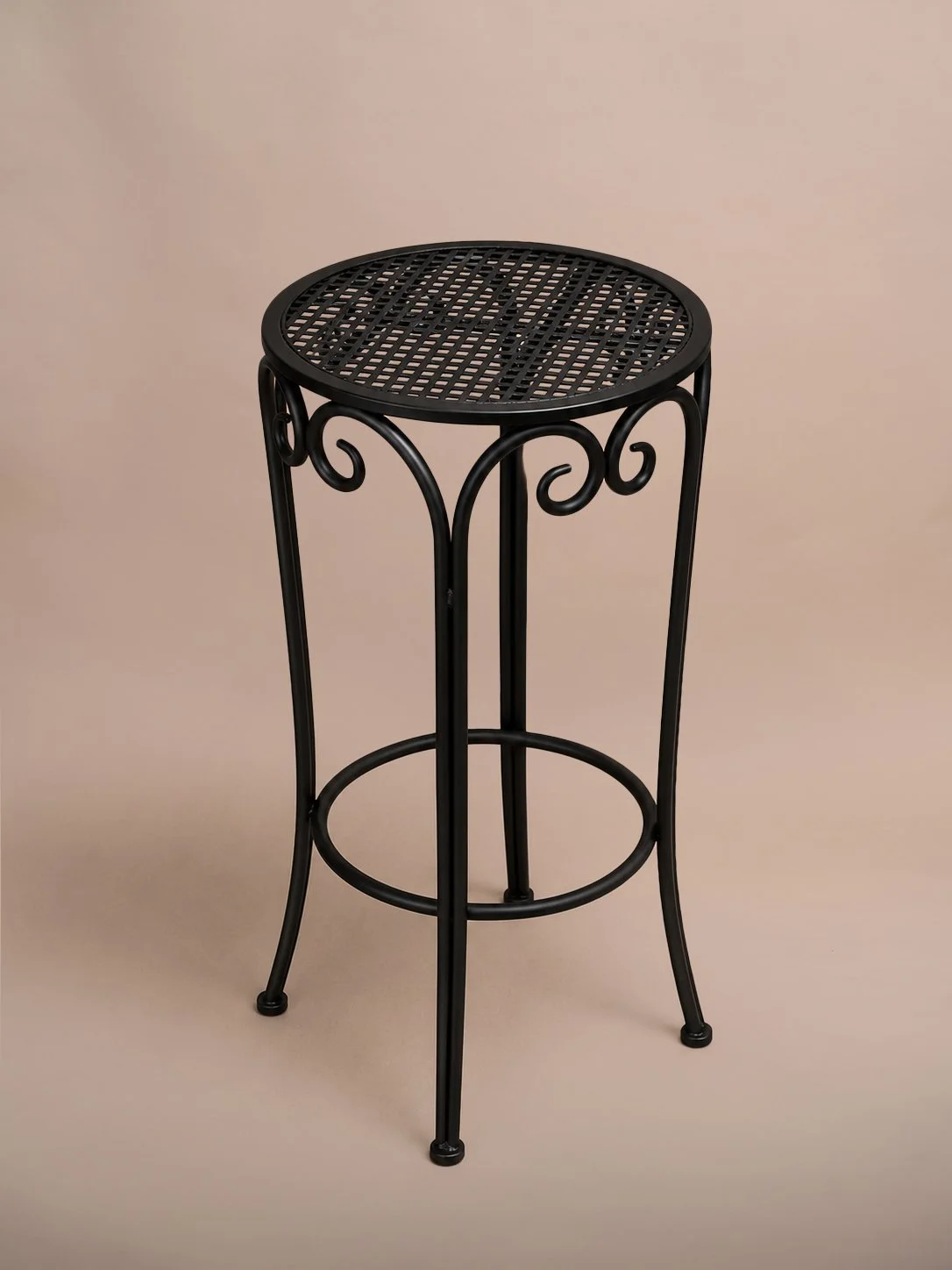 Fleur Vintage Bar Stool | Black