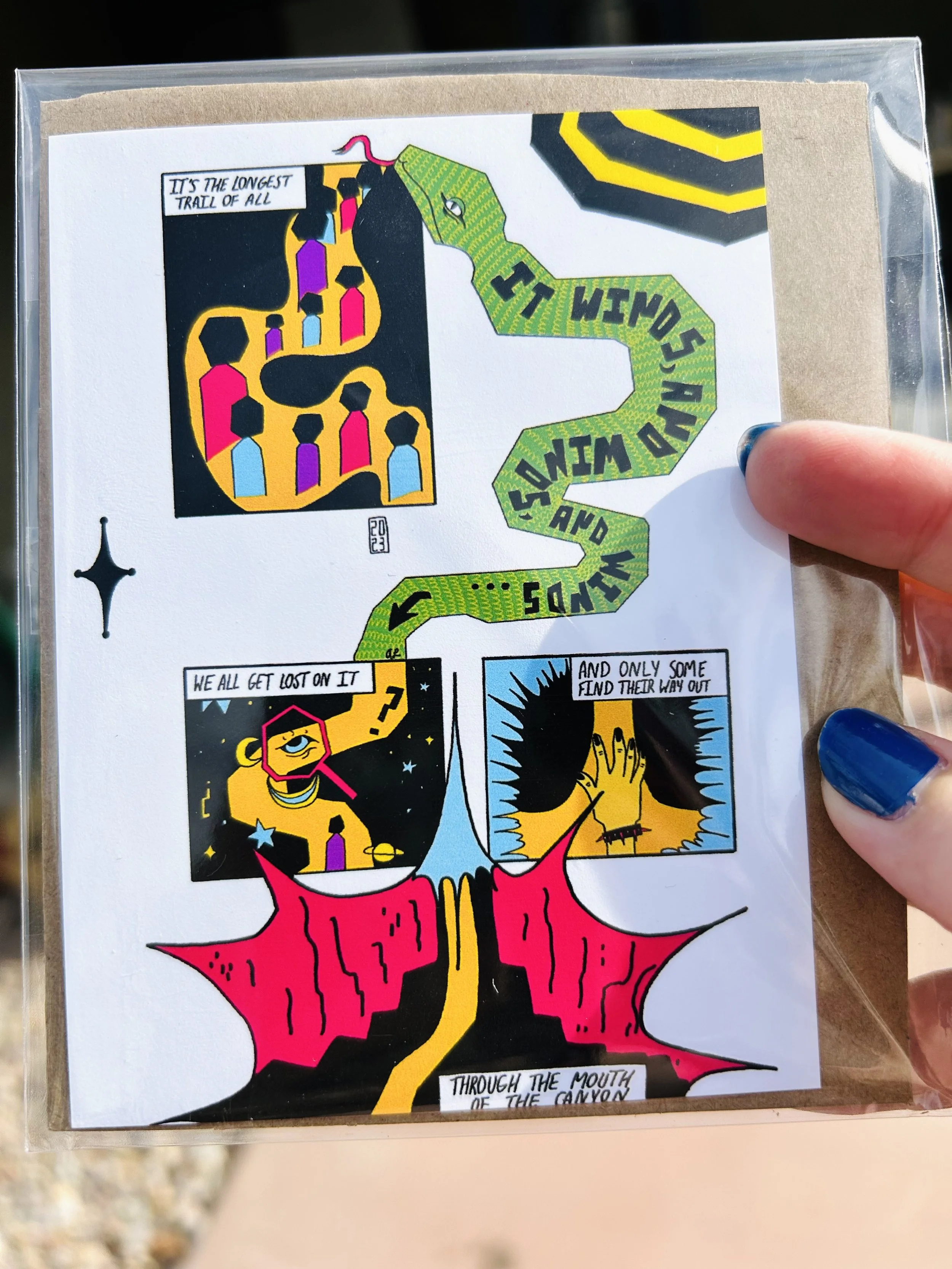 It's The Longest Trail- SKIN Zine Page Print