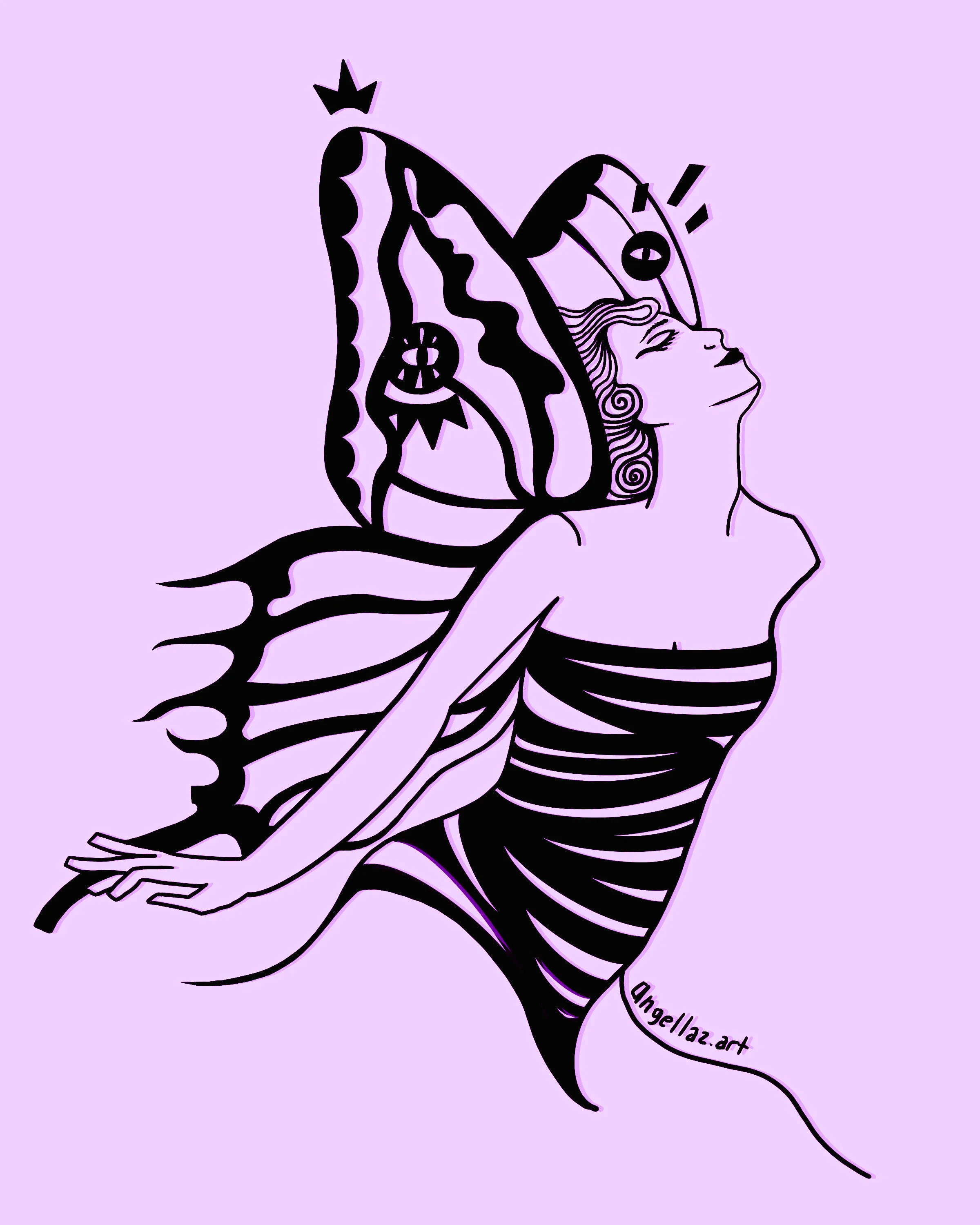 Butterfly Woman - Print