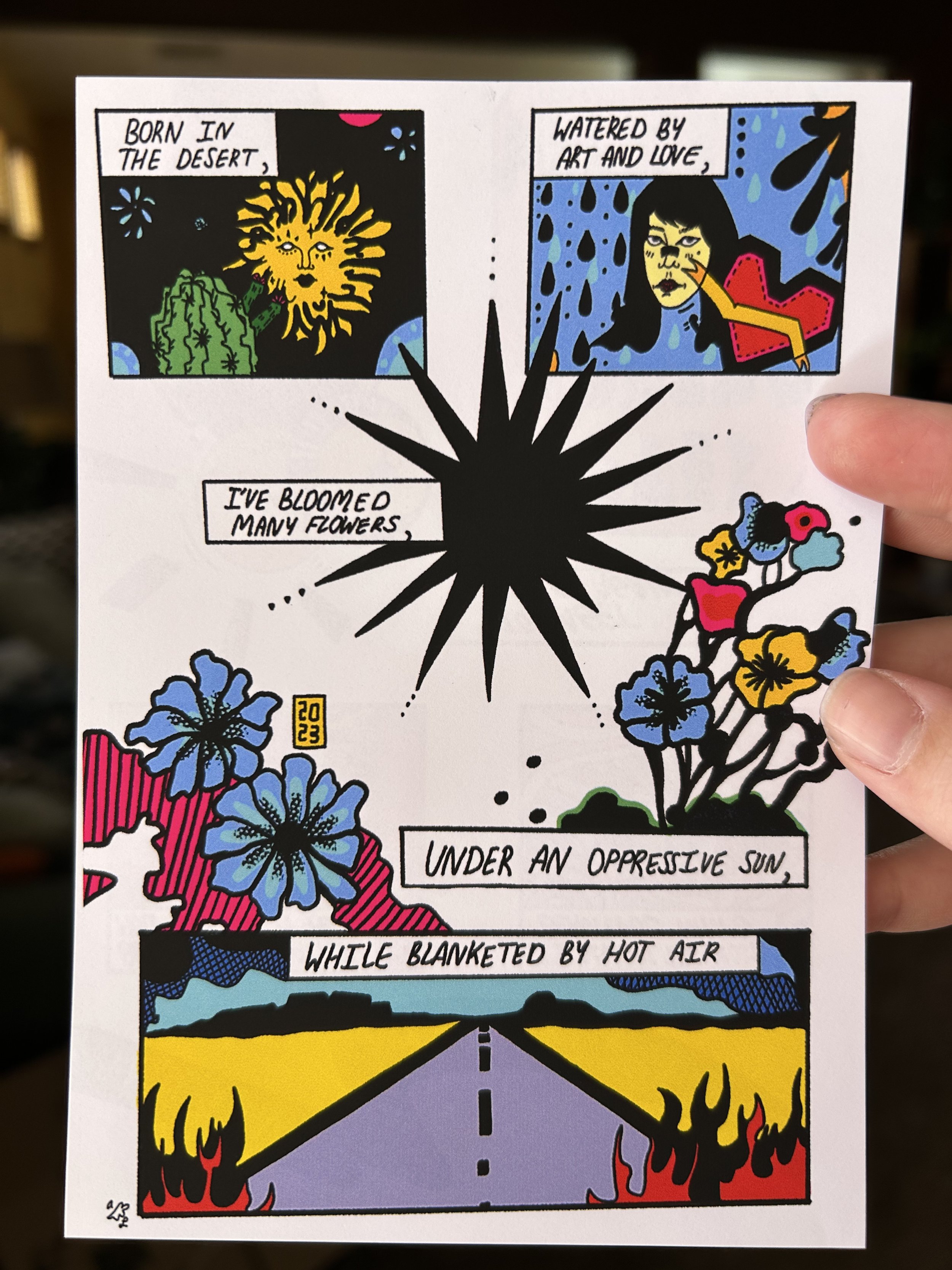 Born In The Desert - SKIN Zine Page Print